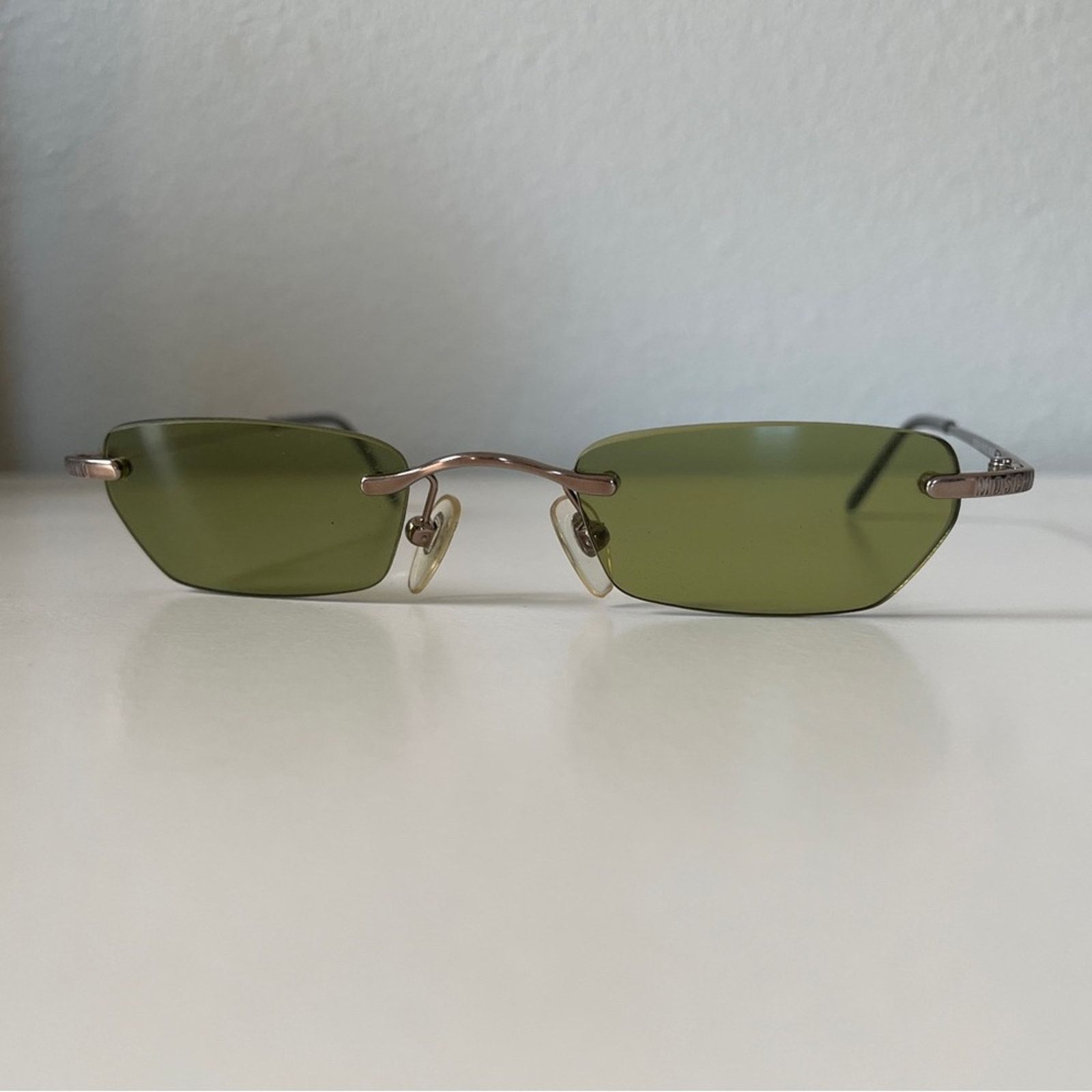 Moschino rare vintage moschino green tinted mini sunglasses Size ONE SIZE - 7 Thumbnail