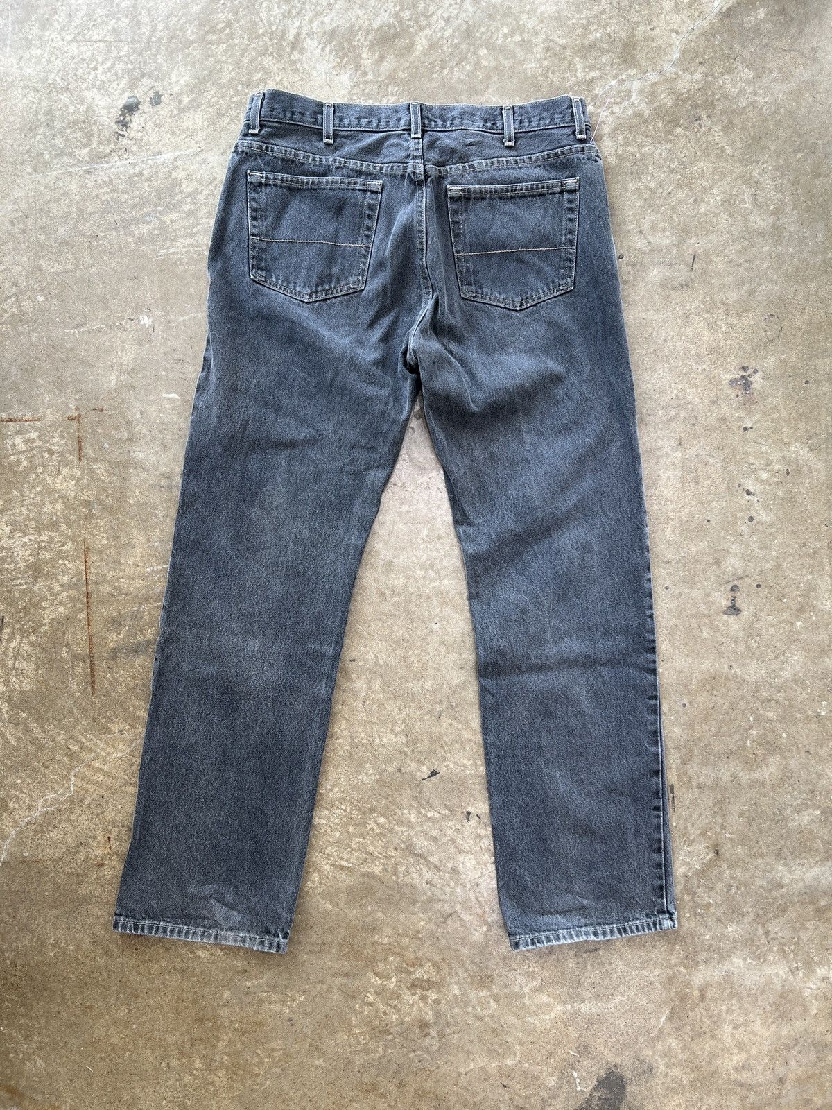 Vintage Relaxed Fit Washed Black Denim 36x34 Size US 36 / EU 52 - 2 Thumbnail