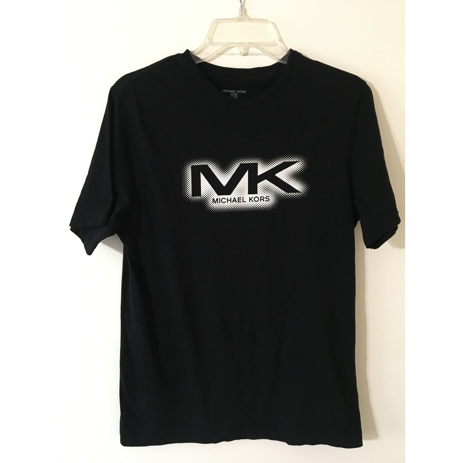 Michael Kors MK Michael Kors Small Black T-shirt Short Sleeve Scoop Neck Size US S / EU 44-46 / 1 - 1 Thumbnail