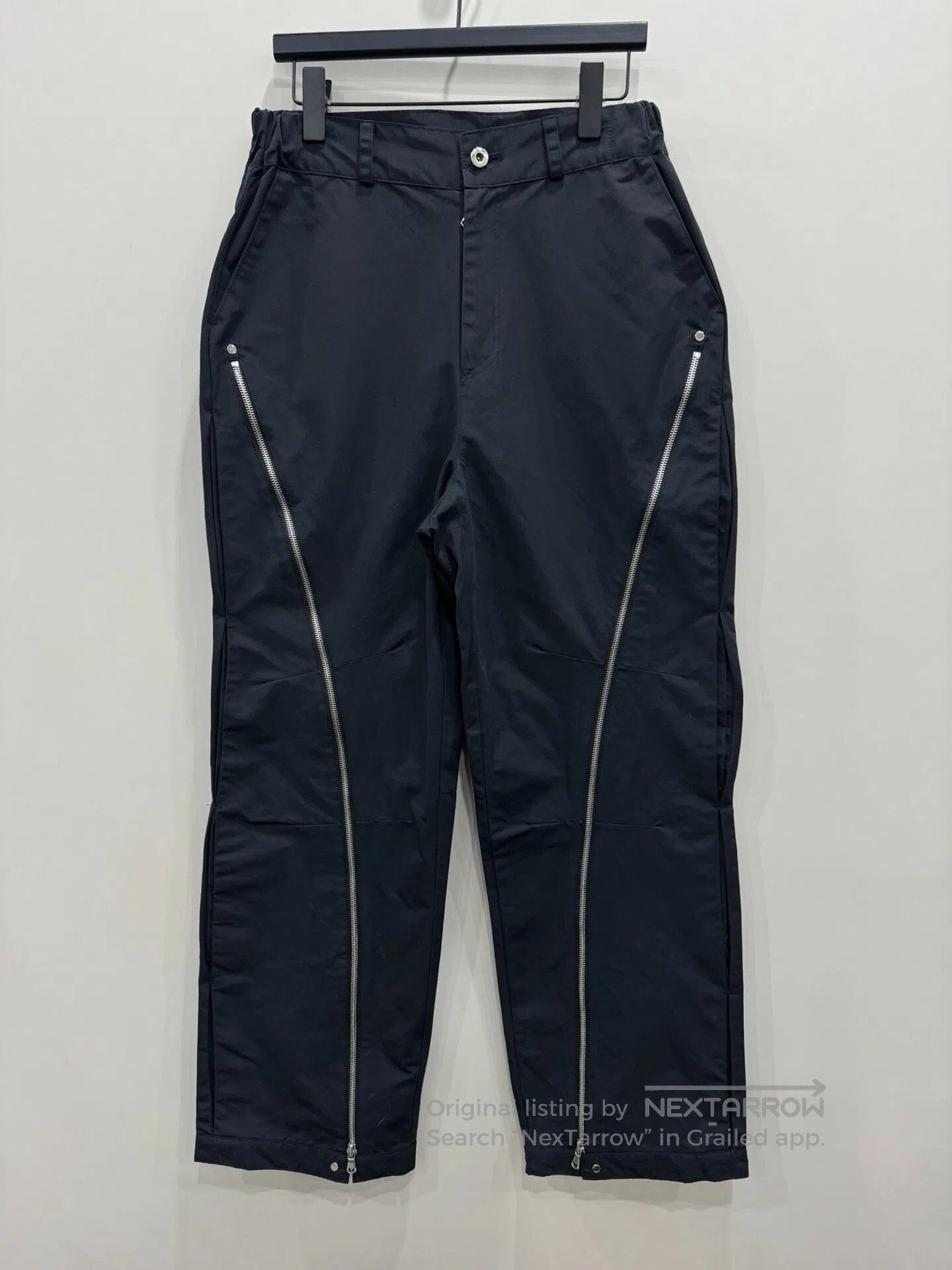 Vintage AOP Project Tailored Curved Zip Pants. Size US 26 / EU 42 - 1 Thumbnail