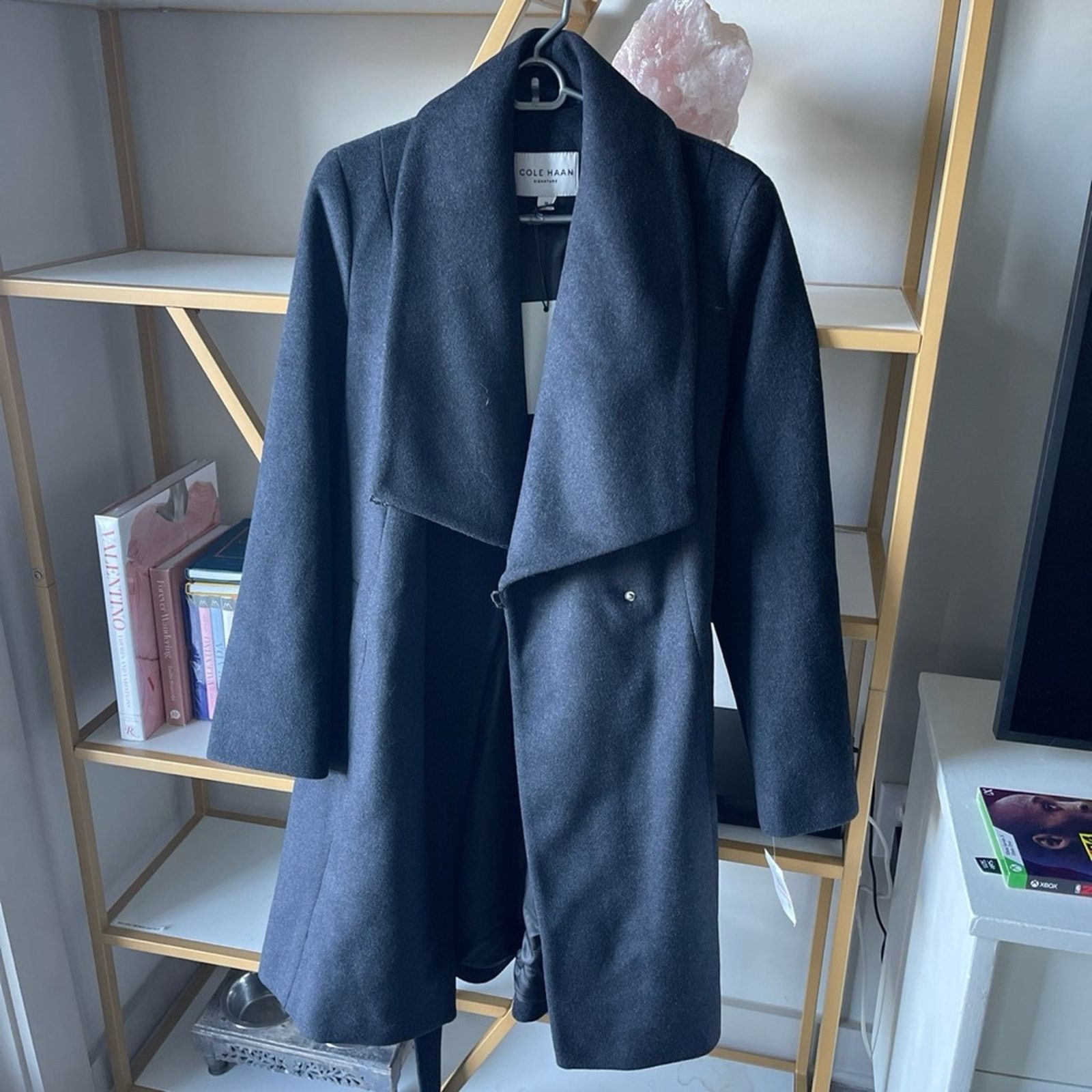 Cole Haan Cole Haan Women's Belted Wrap Coat - Size: 10 Size L / US 10 / IT 46 - 6 Thumbnail