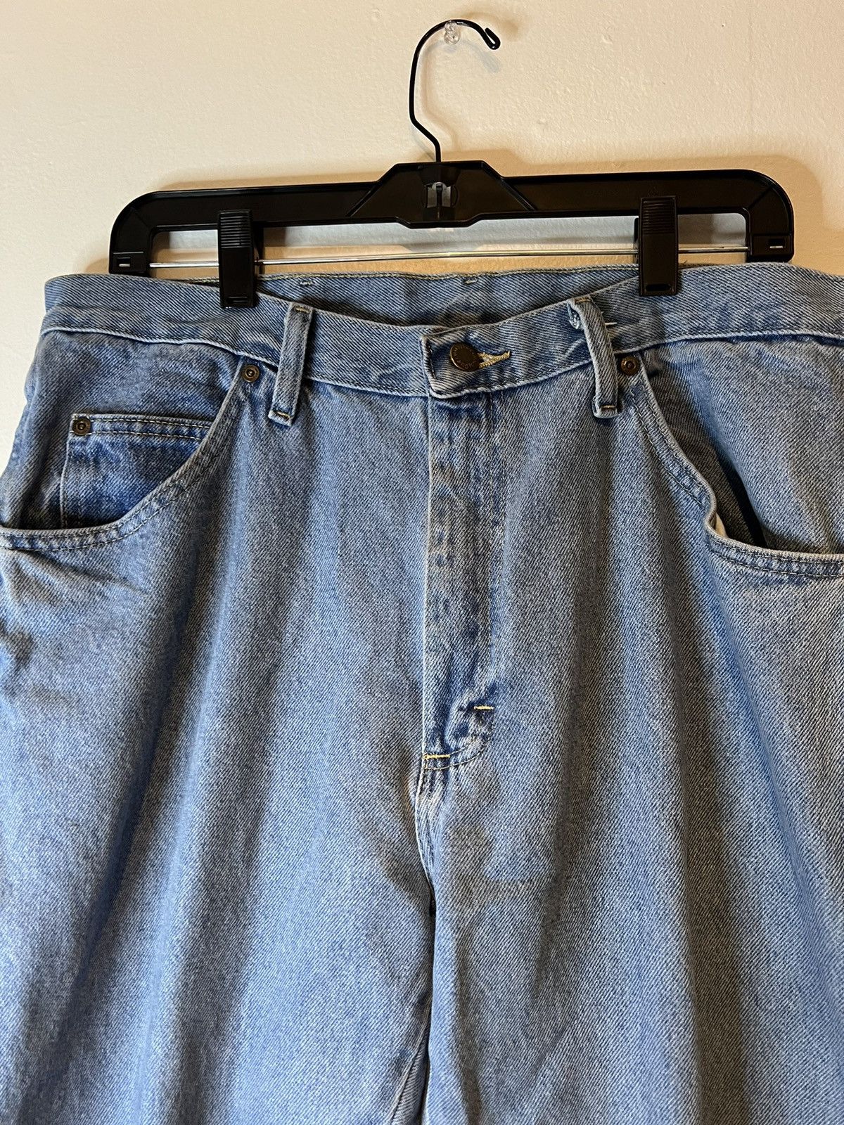 Wrangler Wrangler Mens Jeans Blue Tag Size (36x30) Relaxed Straight Size US 36 / EU 52 - 2 Thumbnail