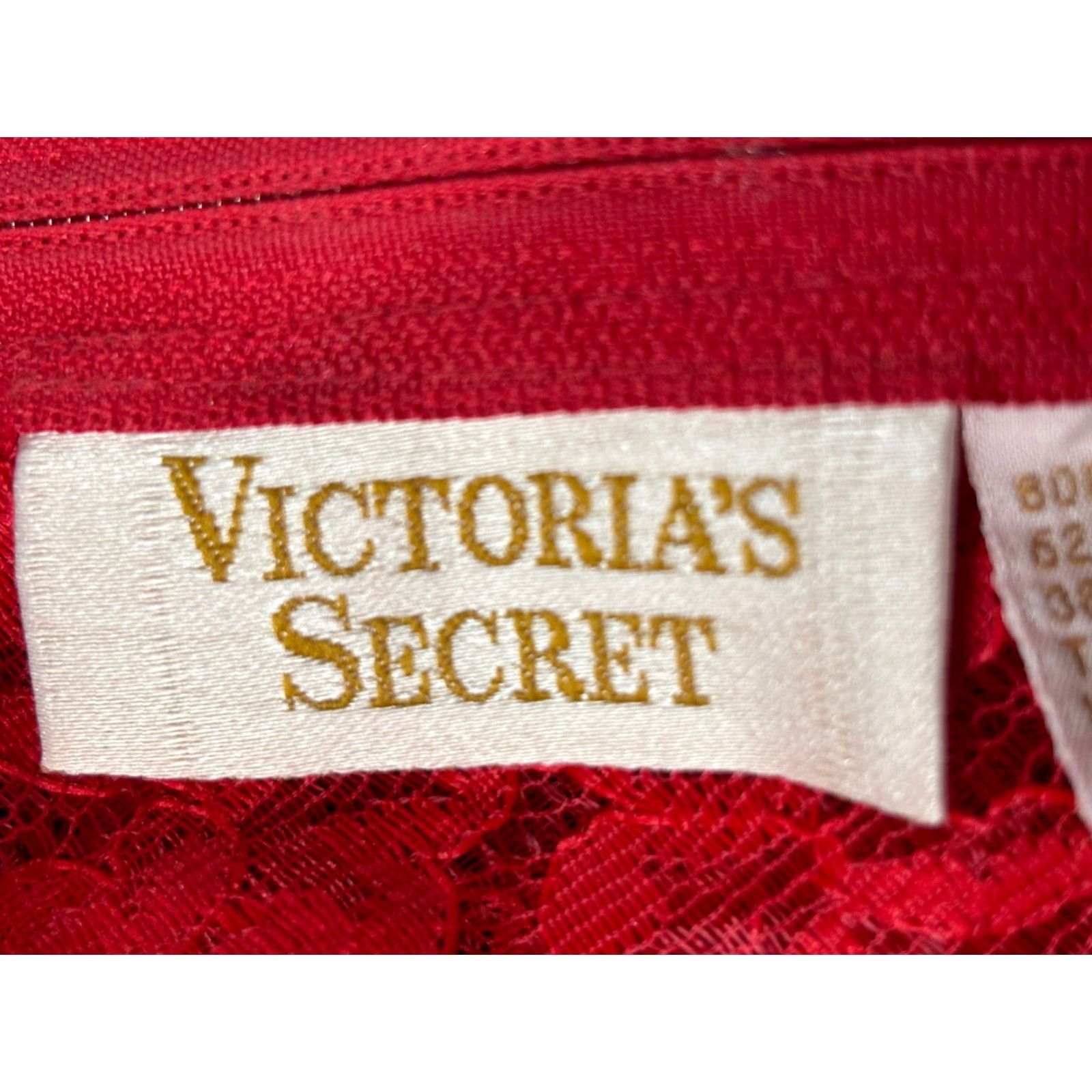 Victoria's Secret VINTAGE Victoria's Secret Red Lace Bodysuit Lingerie 1990s Women's Large Sexy Gold Label Size L / US 10 / IT 46 - 6 Thumbnail