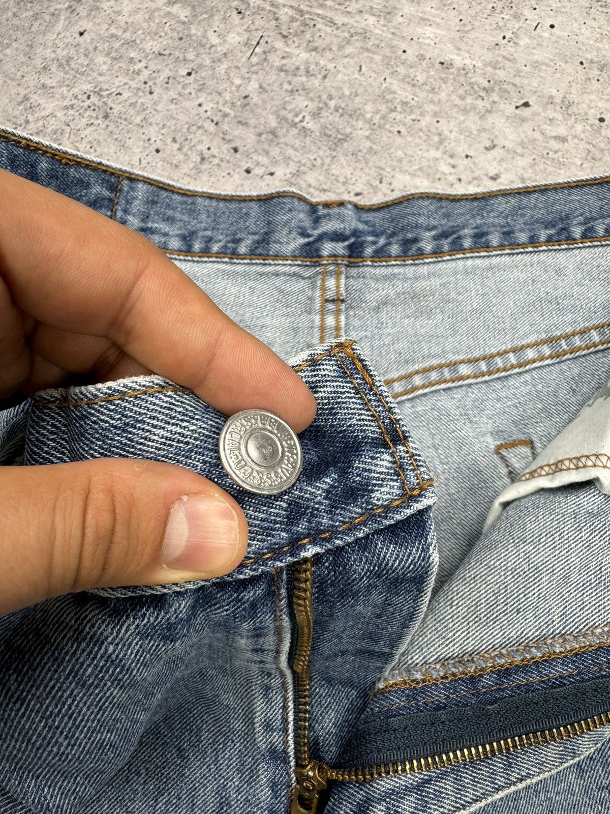 Levi's × Levi's Vintage Clothing × Vintage Vintage Levi’s 550 501 Blue Stonewashed Denim Jeans Trousers Size US 36 / EU 52 - 13 Thumbnail