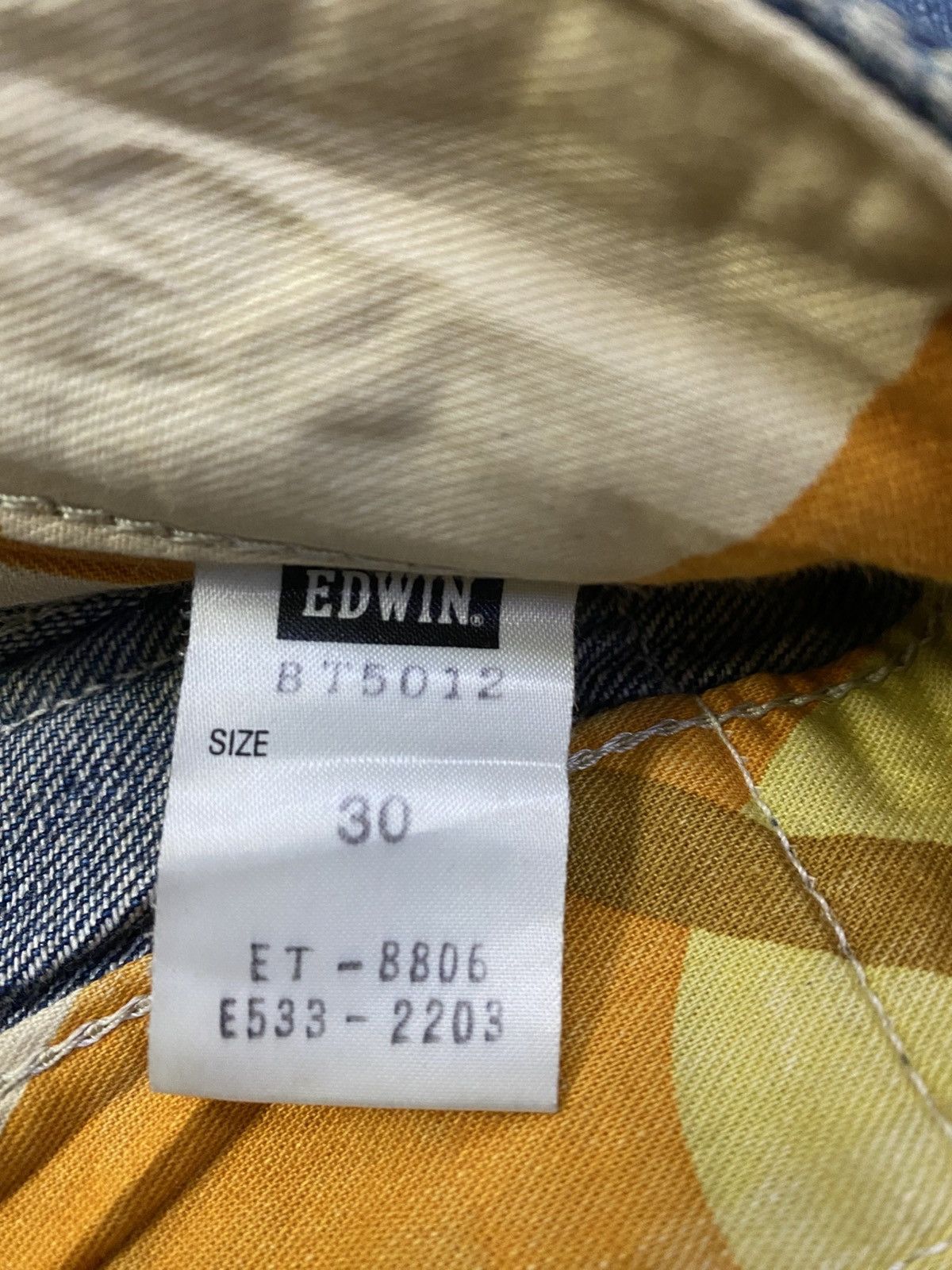 Edwin × If Six Was Nine Vintage Edwin Blue Trip Flared Denim Size US 33 - 18 Thumbnail