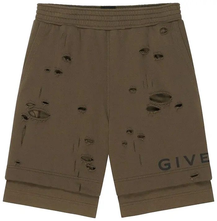 Givenchy o1w1db10325 Board Fit Hole Shorts in Khaki Size US 32 / EU 48 - 1 Preview