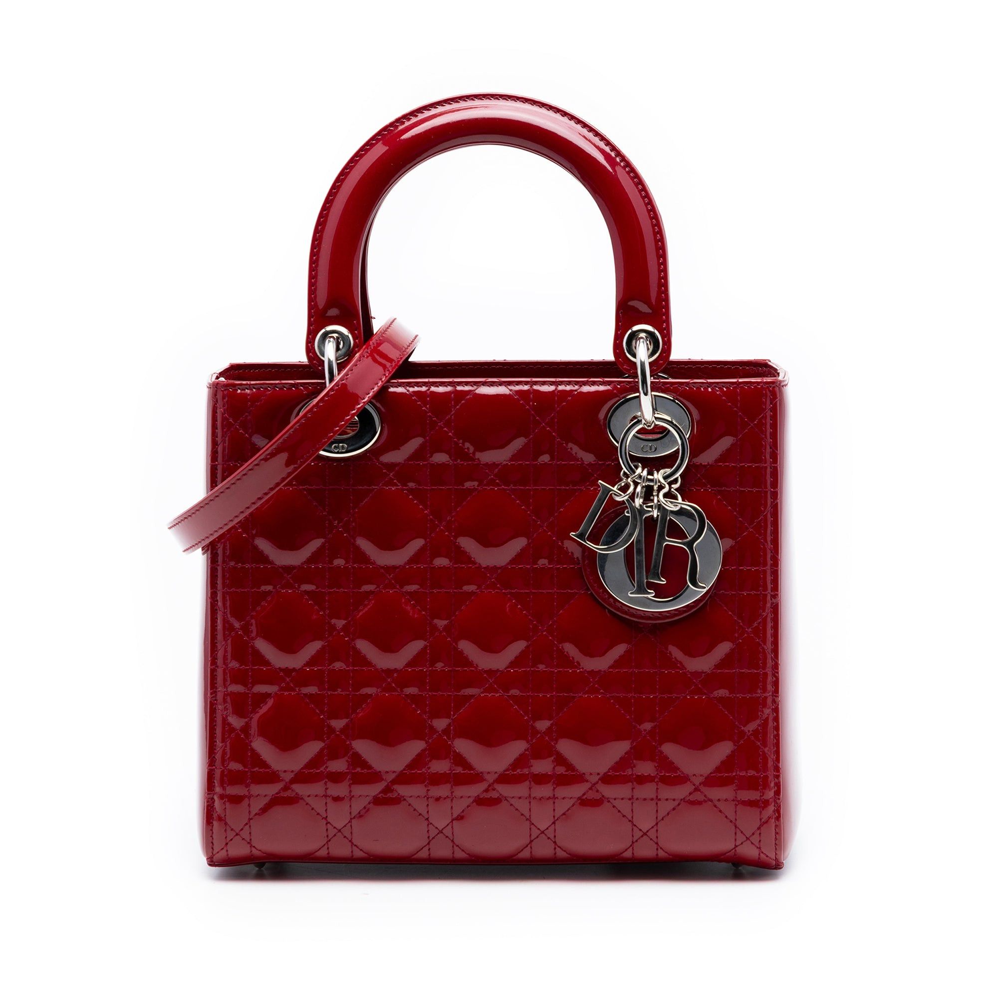 Dior Medium Patent Cannage Lady Dior Size ONE SIZE - 1 Thumbnail