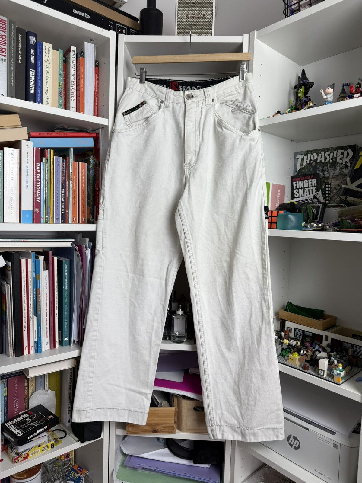Karl Kani × Vintage Vintage 90s karl Kani baggy carpenter denim pants 32x32 skate Size US 32 / EU 48 - 2 Thumbnail