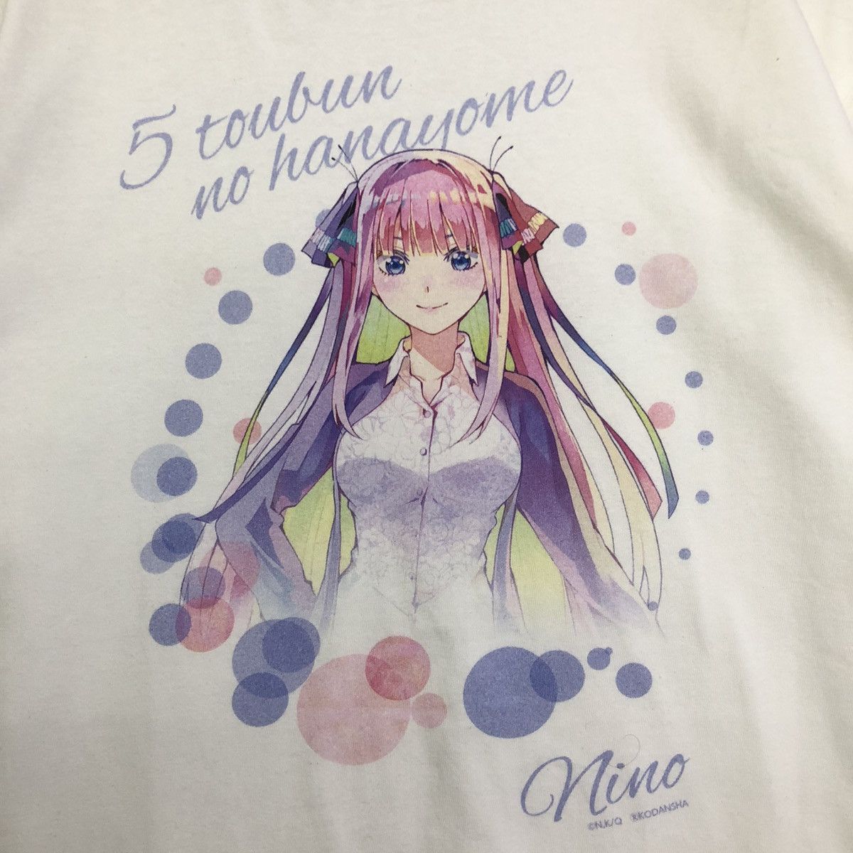 Anime Gotoubun No Hanayome Nino Anime Character Weeb Tshirt Size US L / EU 52-54 / 3 - 3 Thumbnail