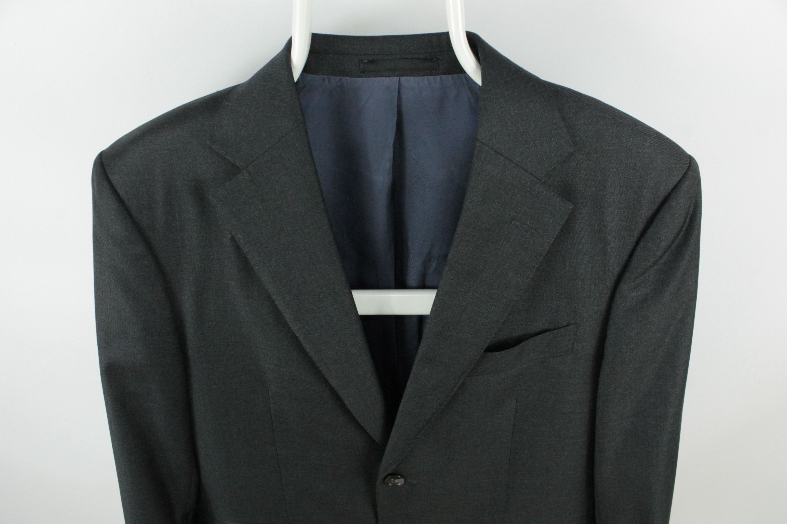 Suitsupply Suitsupply Napoli Gray Pure Wool Slim Fit Suit Blazer Jacket Size US M / EU 48-50 / 2 - 2 Thumbnail