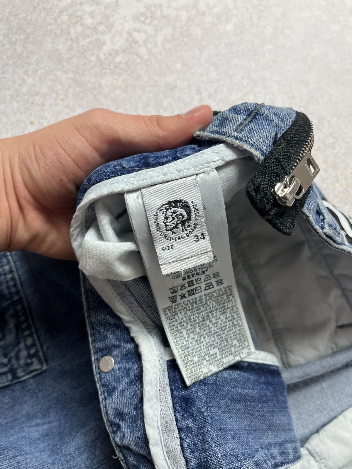 Diesel Diesel Zipper Baggy Jeans Cargo Multi Pocket Size US 34 / EU 50 - 7 Thumbnail