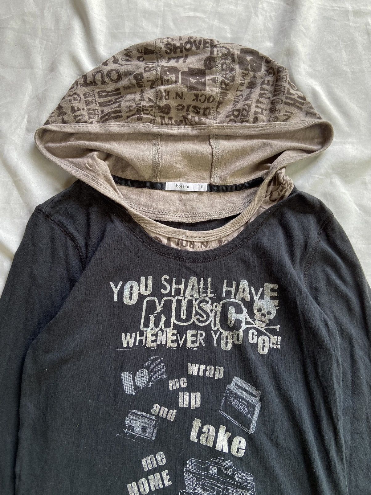 20471120 JAPANESE BOSINI DOUBLE LAYER HOODIE Size US S / EU 44-46 / 1 - 3 Thumbnail