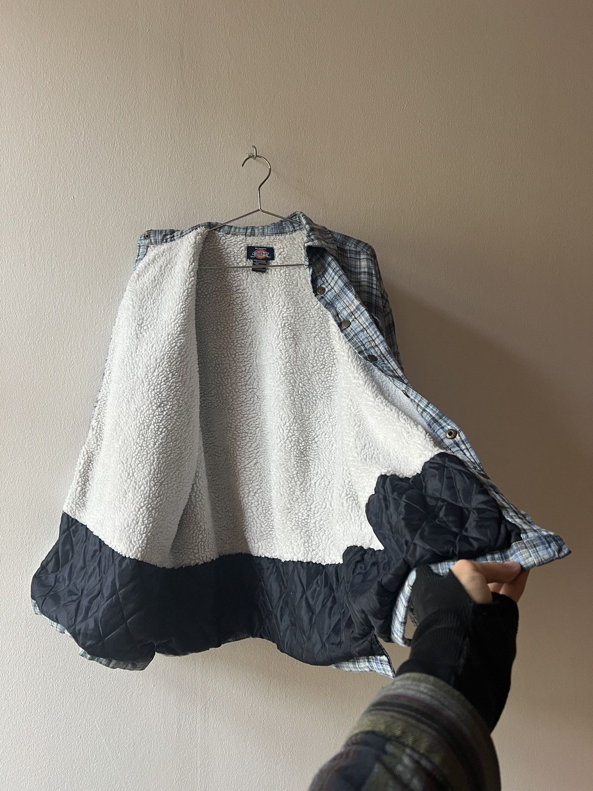 Vintage Dickies Overshirt Winter Jacket 90s Skating Striped