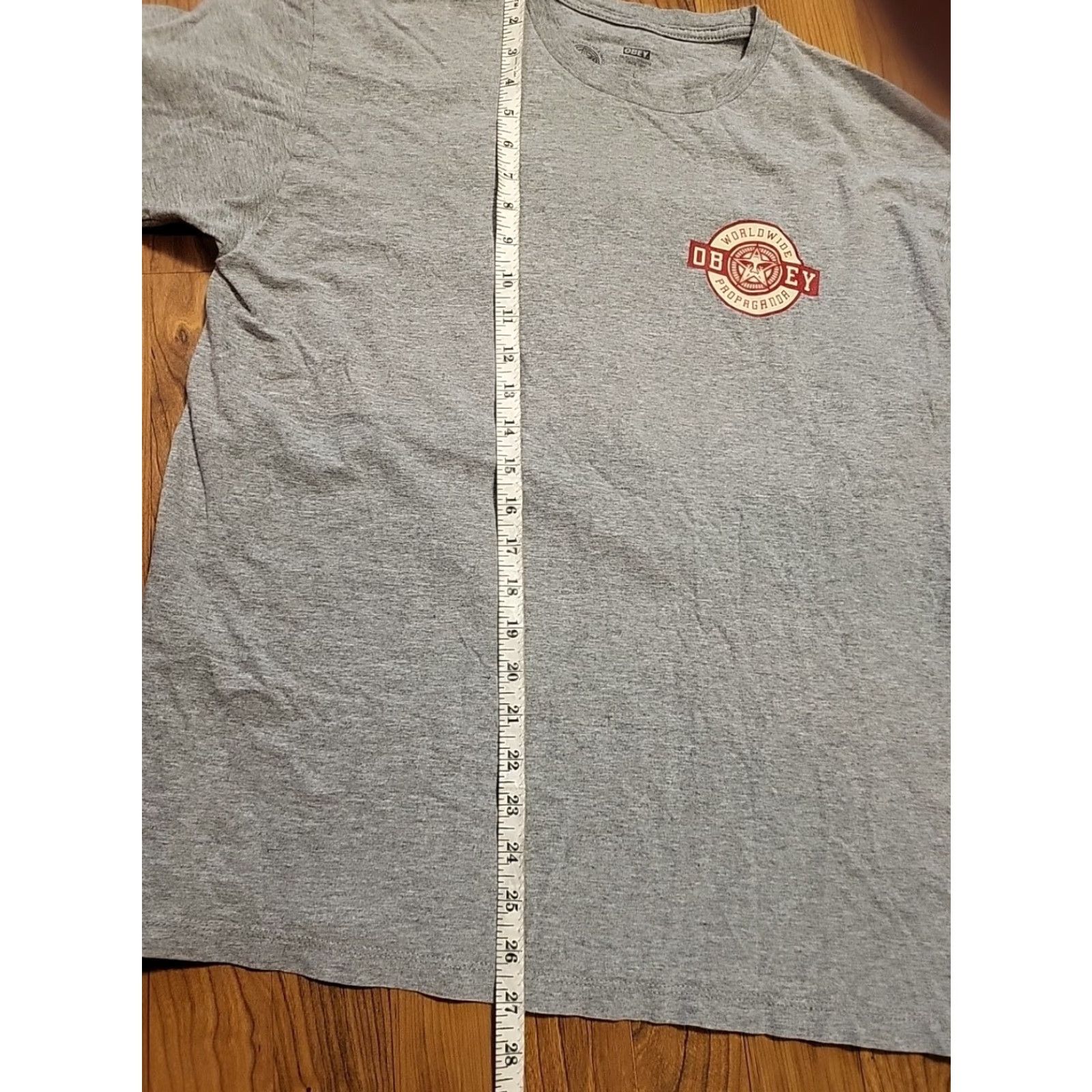 Obey Obey Tshirt Worldwide Propaganda Large Gray Short Sleeve Size US L / EU 52-54 / 3 - 6 Thumbnail