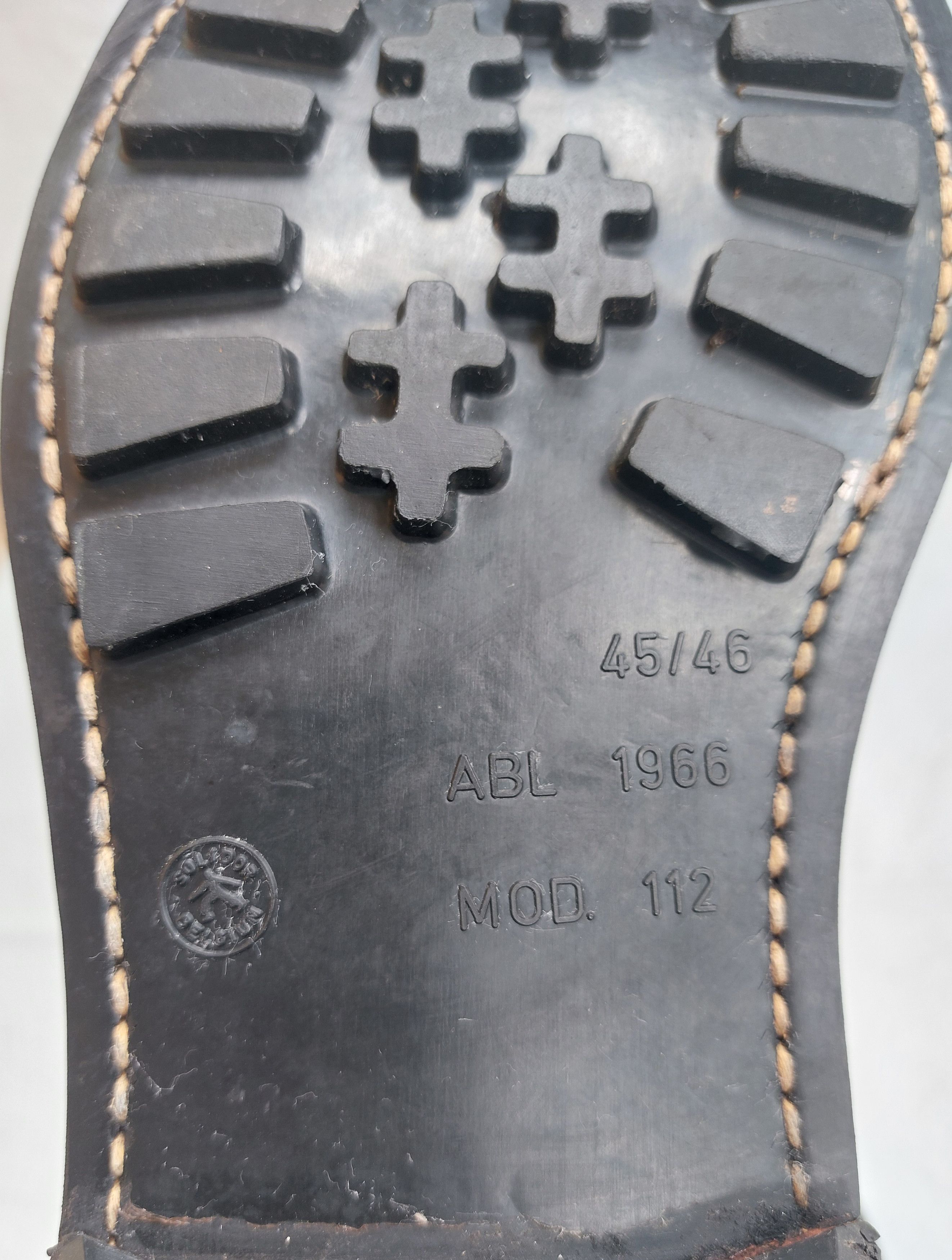 Vintage Vtg 1966 Belgian combat boots by SOLIDOR BELGIUM Size US 11.5 / EU 44-45 - 8 Thumbnail