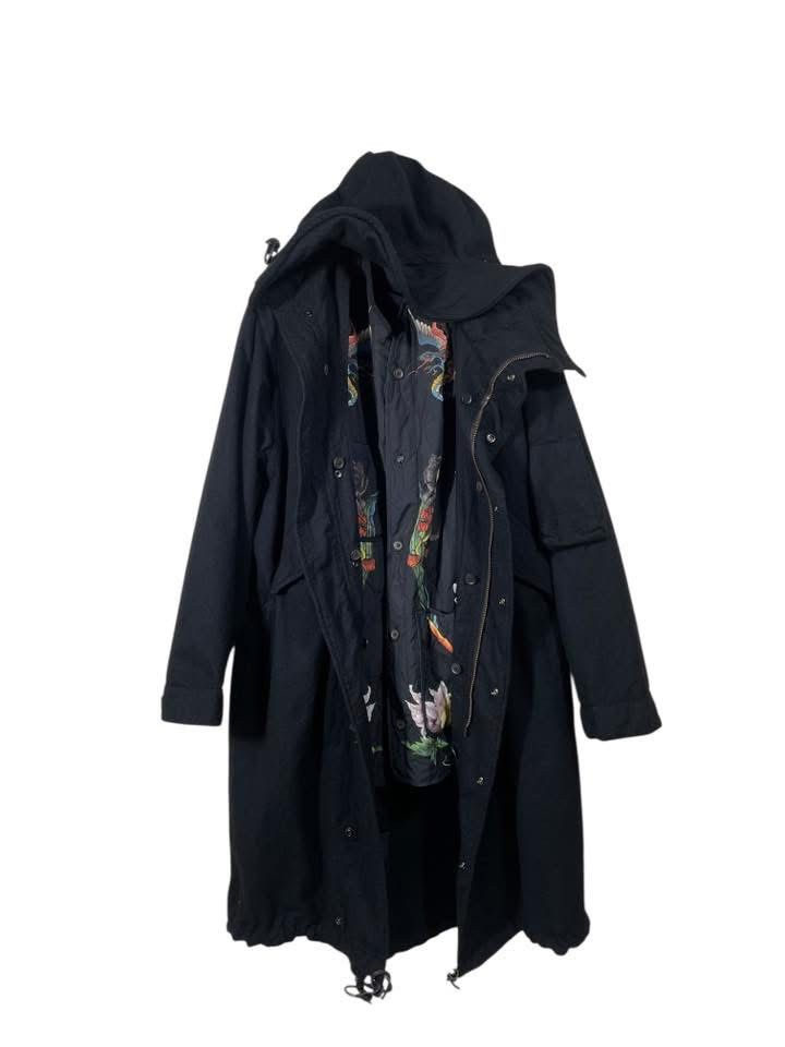 Other × Yohji Yamamoto VERY RARE🔥 YOHJI YAMAMOTO 03AW DOUBLE-SIDED WOOL COAT Size US L / EU 52-54 / 3 - 2 Thumbnail