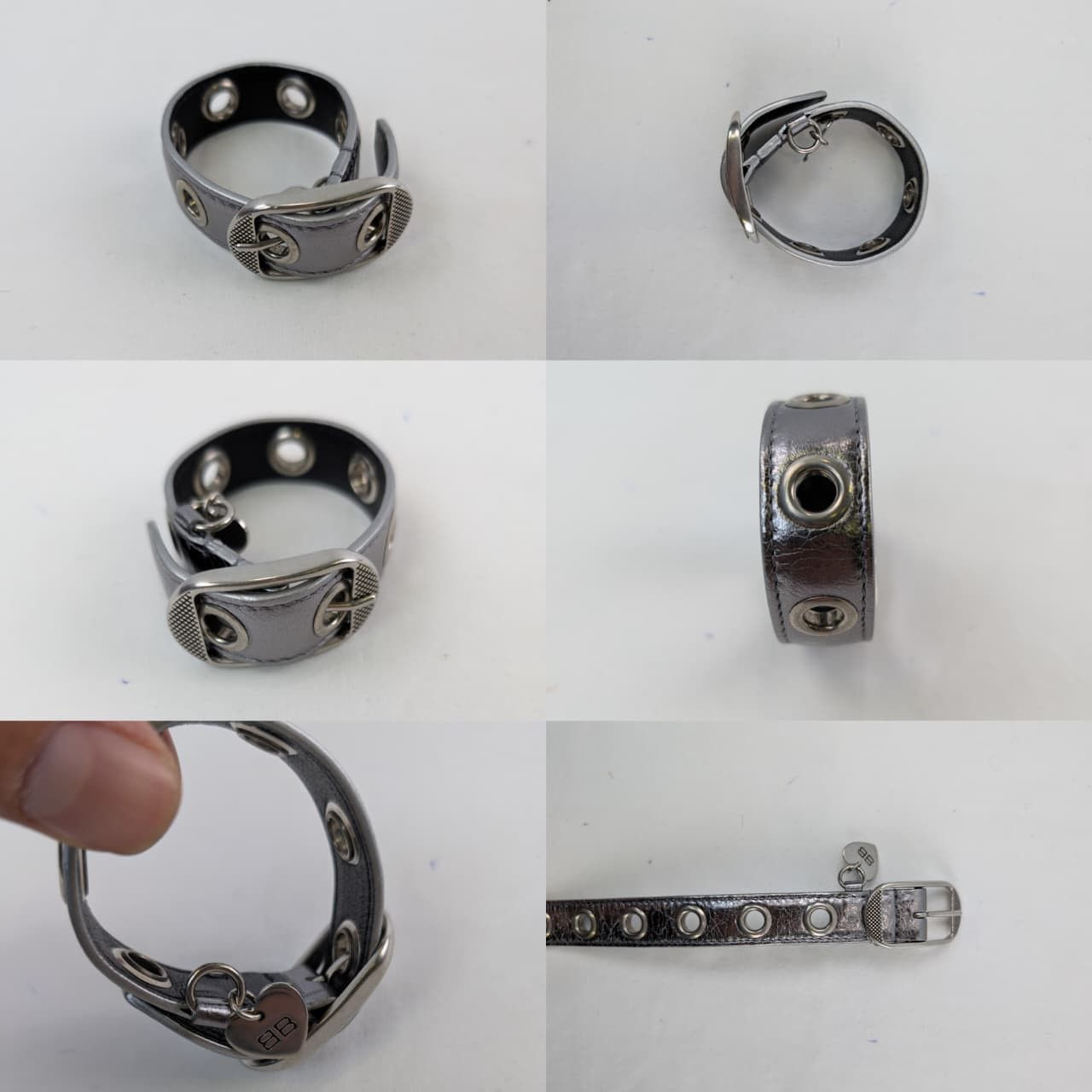 Balenciaga o1rshd1 Q:2 / Size: S / Le Cagole Bracelet in Silver Size ONE SIZE - 1 Thumbnail