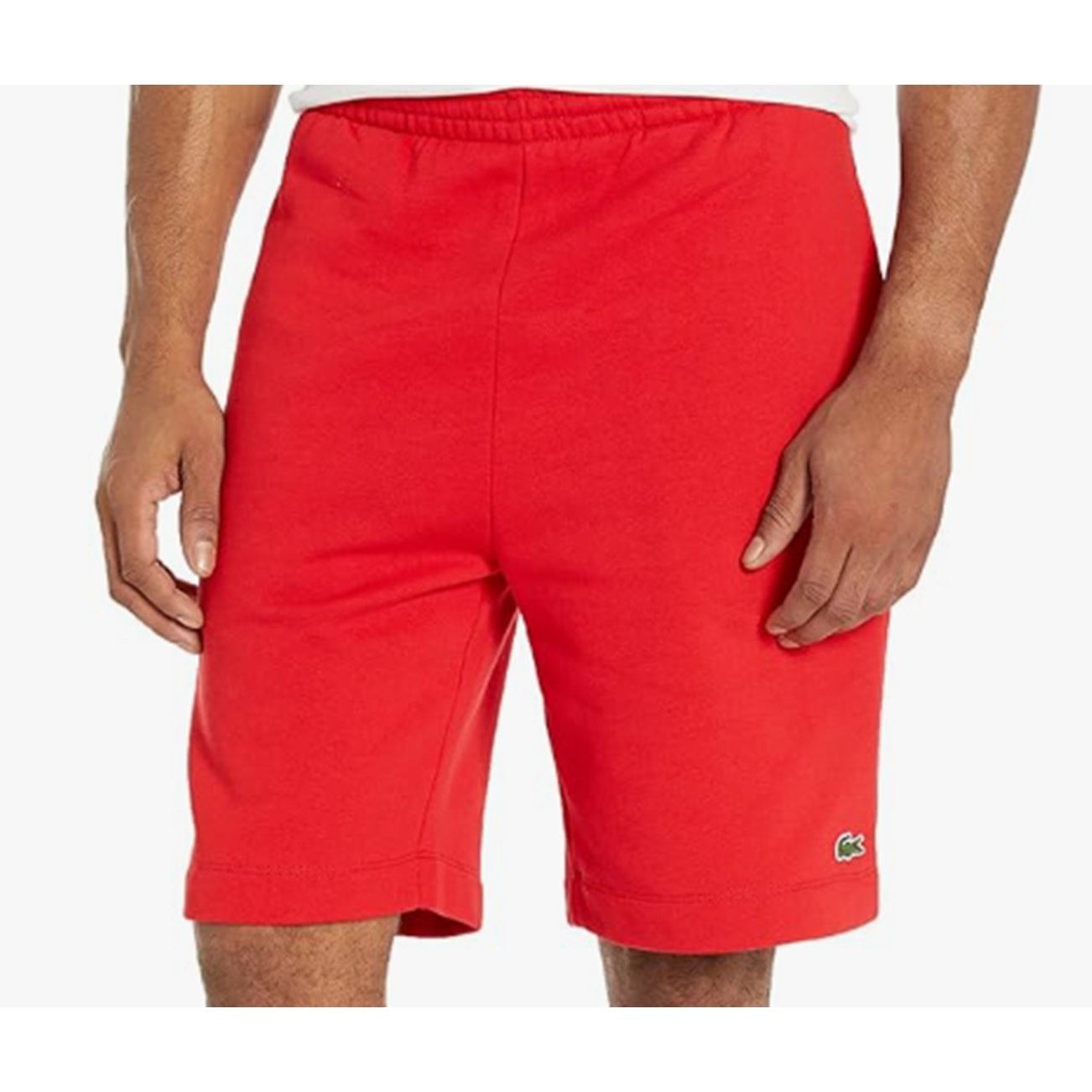 & Other Stories Lacoste Men's Organic Brushed Cotton Fleece Shorts Rouge XXL Size US 42 / EU 58 - 1 Thumbnail