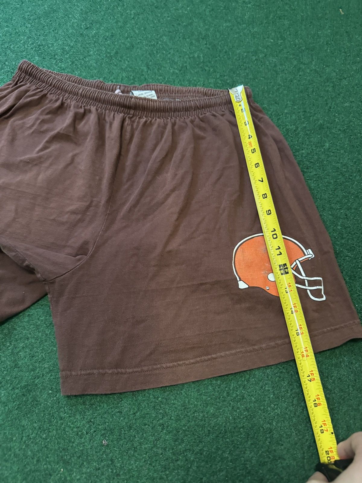 NFL Vintage 90s Cleveland Browns M/L Drawstring Cotton Shorts Size US 30 / EU 46 - 7 Thumbnail