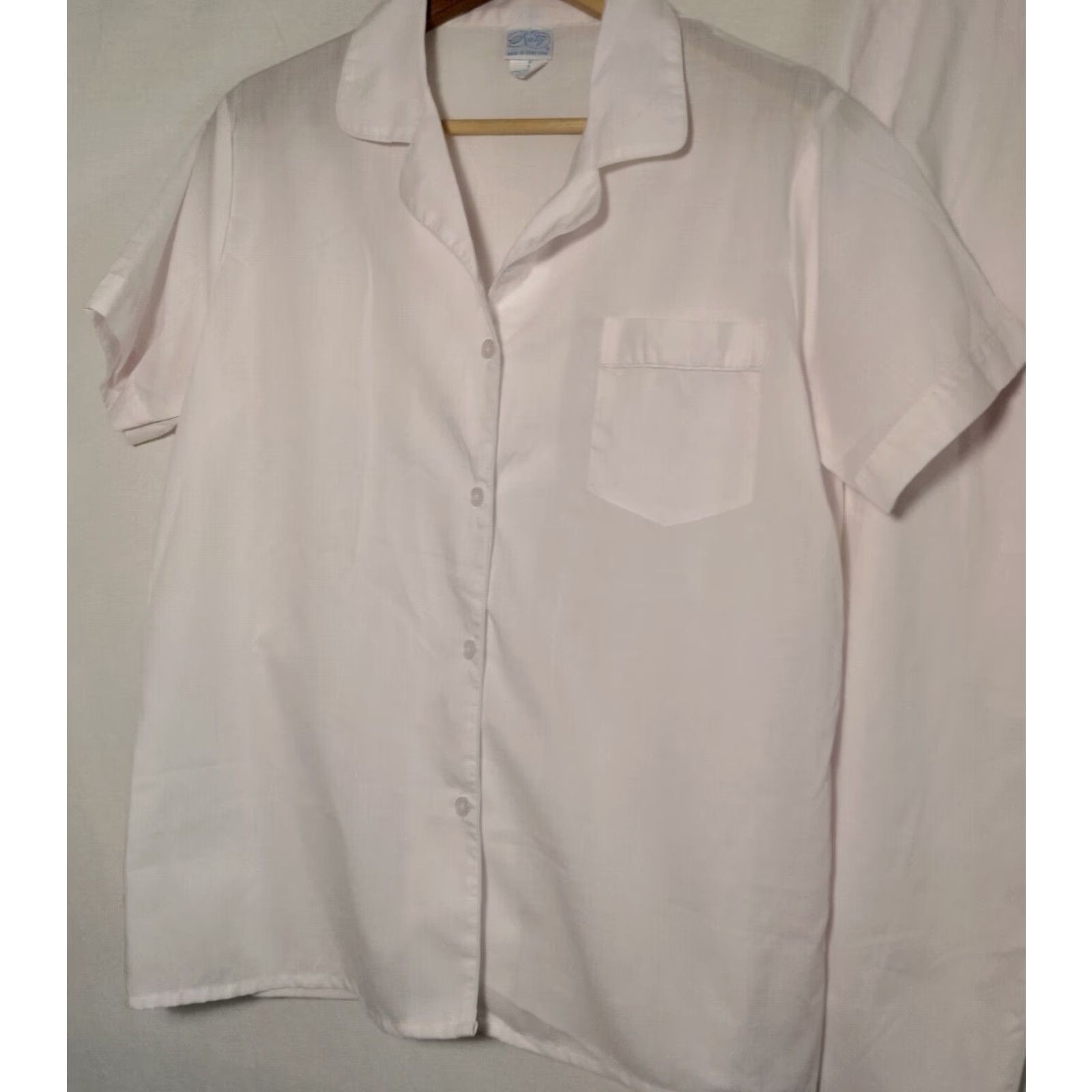 Vintage VINTAGE Katz Women’s Pajama Set 36 Pink Cotton Blend Short Sleeve Button Up Classic Sleepwear Size ONE SIZE - 2 Thumbnail