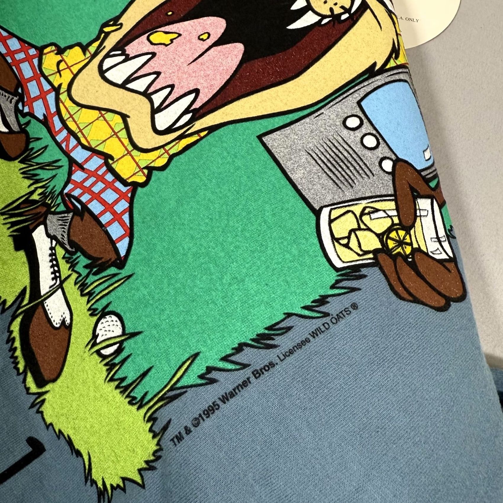 TEE JAYS VINTAGE Tee-Jays Looney Tunes Tasmanian Devil Dear Old Dad golf graphic T-shirt Mens XL Blue US Size US XL / EU 56 / 4 - 4 Thumbnail