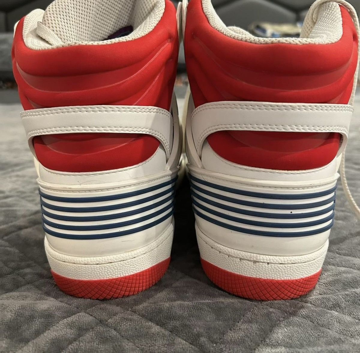 Gucci Gucci Basket High Top White Demetra Sneakers Size US 9 / EU 42 - 6 Thumbnail