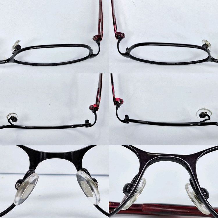 Other SANKO DUN-2105 GUMMETAL Titanium Eyeglasses Frame Oval Size ONE SIZE - 9 Thumbnail
