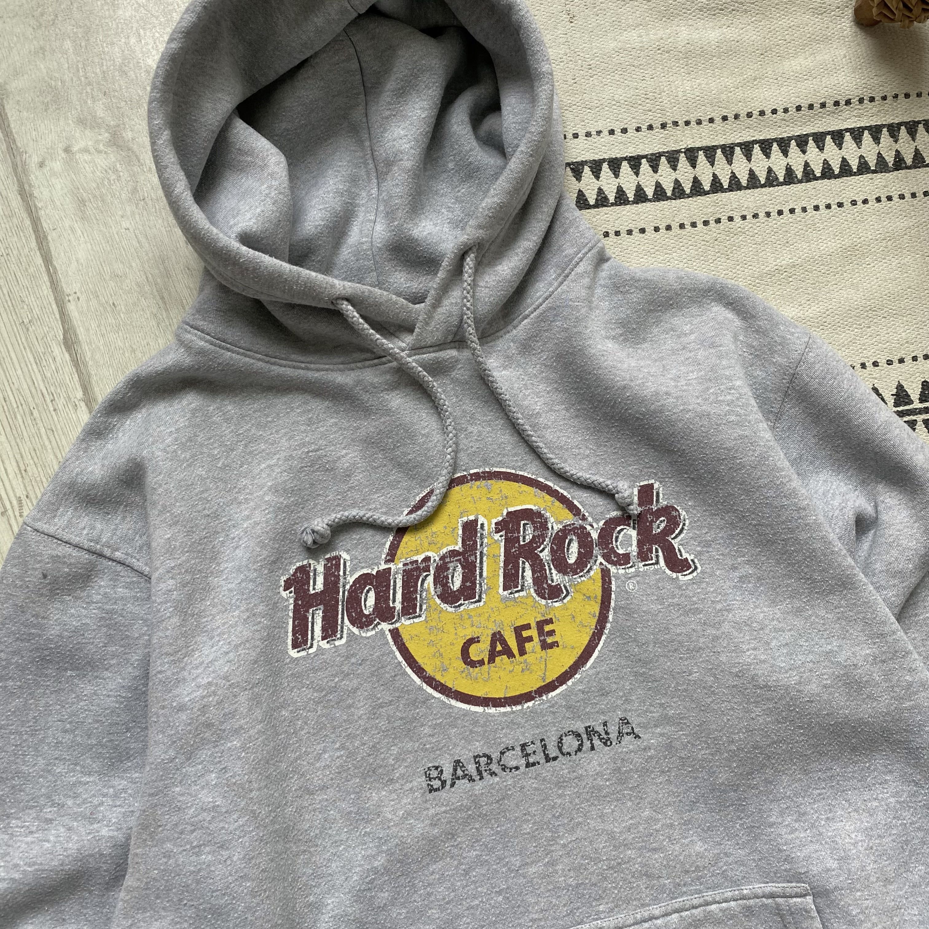 Hard Rock Cafe 🎸 Vintage 00s Hard Rock Cafe Hoodie Y2K Barcelona Spain Size US M / EU 48-50 / 2 - 3 Thumbnail