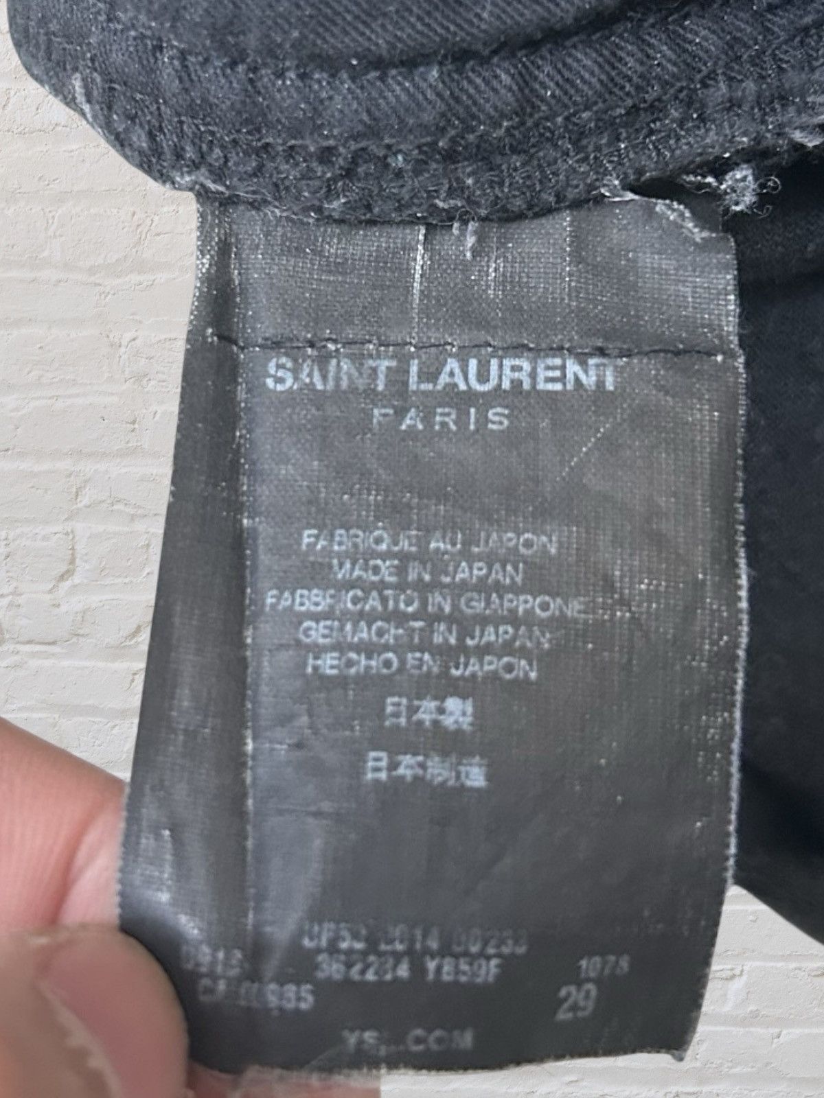 Saint Laurent Paris Saint Laurent Paris 2014AW Hedi Slimane Skinny Denim Size US 29 - 11 Thumbnail