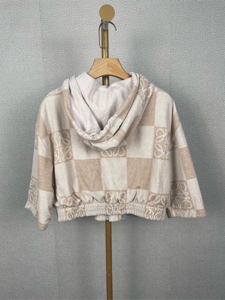 Loewe LOEWE Tulle short hooded zip seven/8 sleeve hoodie Size XS / US 0-2 / IT 36-38 - 2 Thumbnail