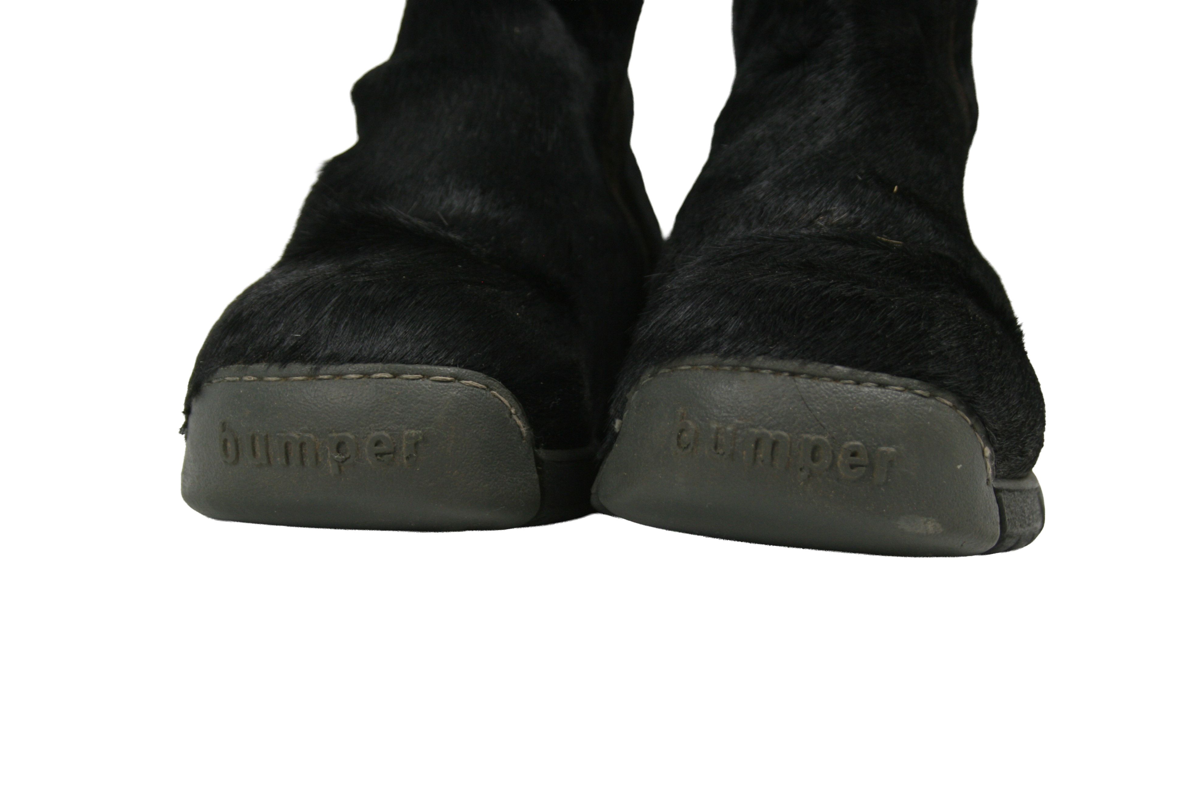 Japanese Brand Bumper 00S Y2K Pony Hair Fur Zip Chewbacca Boots Vintage Size US 7 / IT 37 - 4 Thumbnail