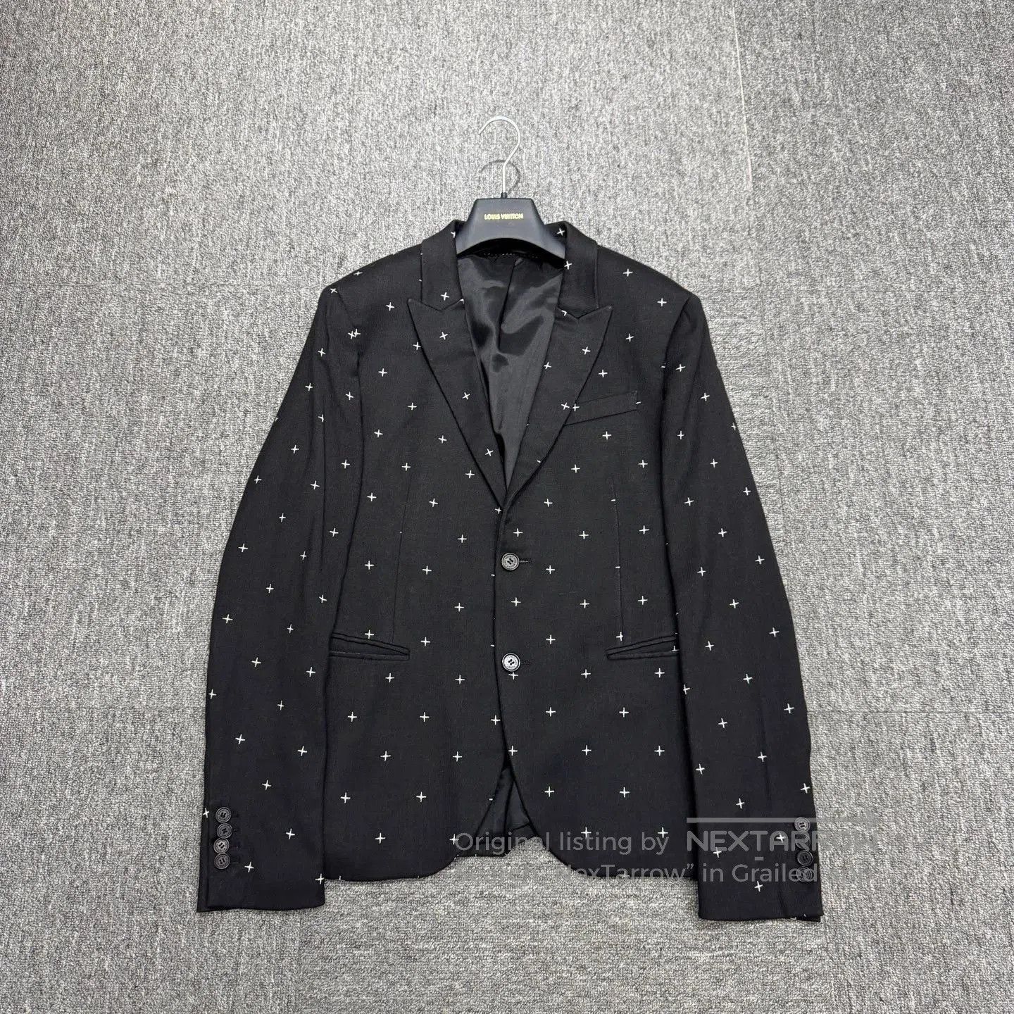 Neil Barrett Black Star Pattern Single. Size US M / EU 48-50 / 2 - 1 Thumbnail