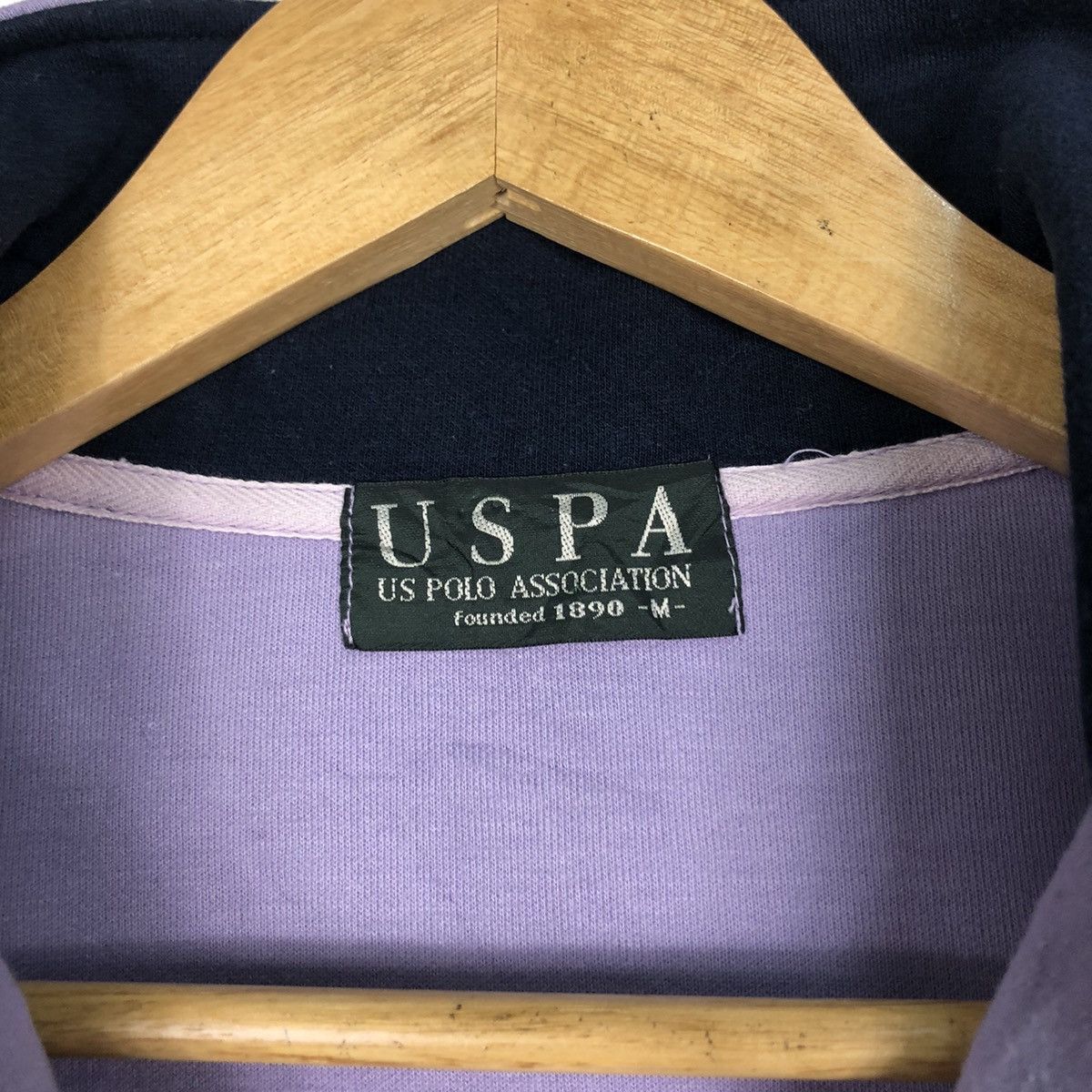 Vintage Vintage USPA us polo Half zip jumper Sweatshirt Medium Size US M / EU 48-50 / 2 - 13 Thumbnail