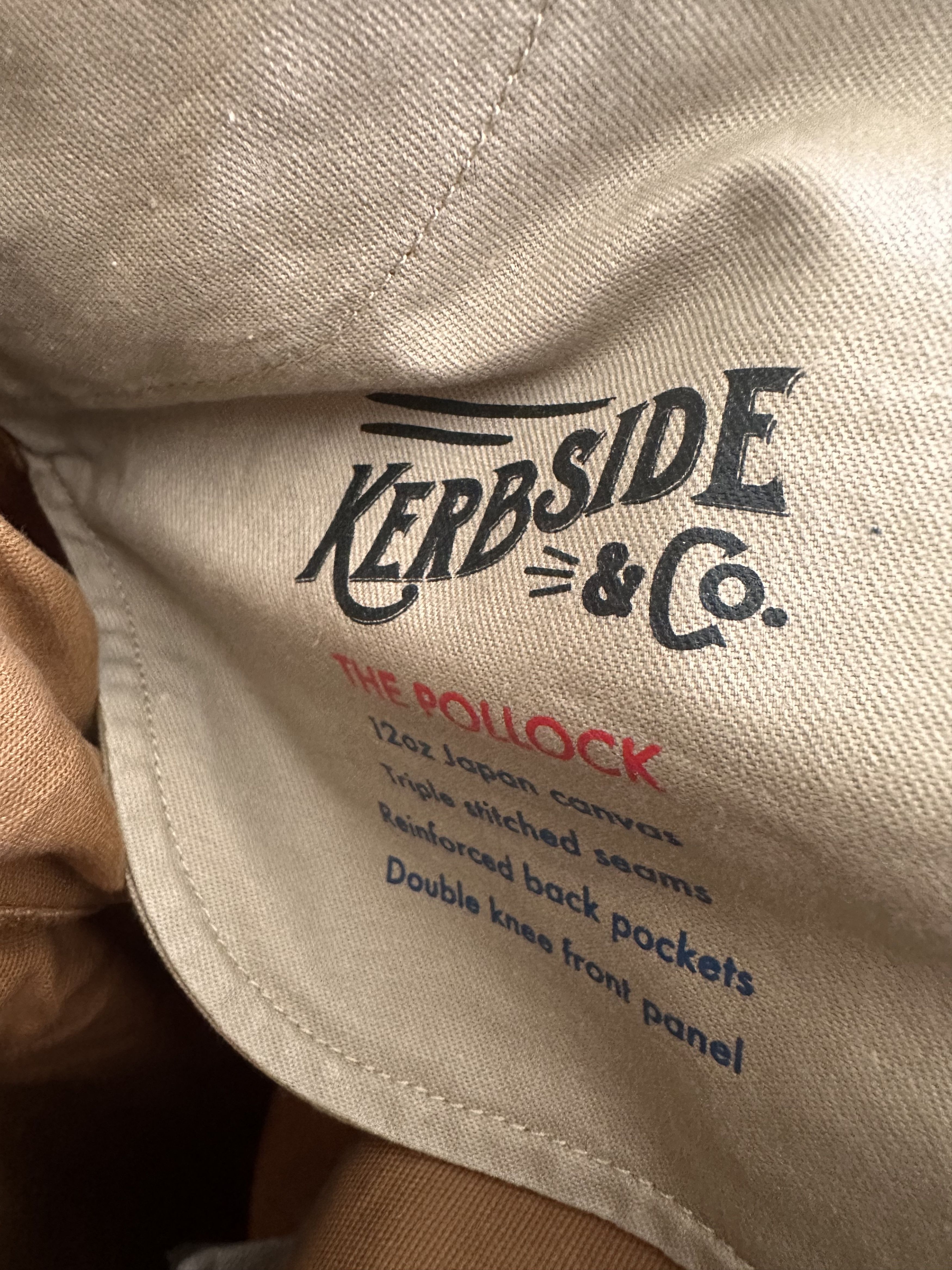 Other Kerbside & Co. “The Pollock” 12oz Canvas Work Pant – Dijon Size US 32 / EU 48 - 3 Thumbnail