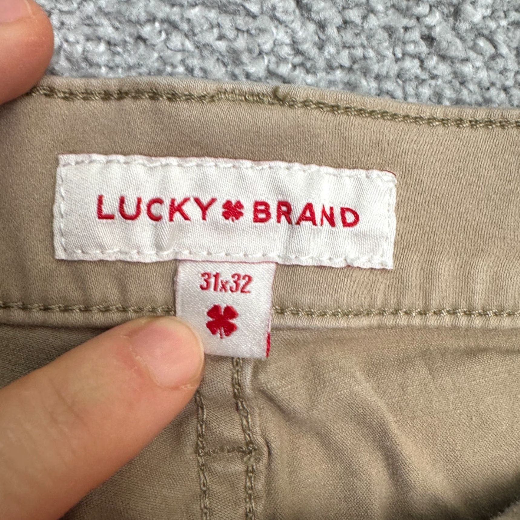 Lucky Brand Lucky Brand 223 Straight Leg Chino Pants Mens 31x32 Brown Cotton Classic Casual Workwear Trending 00s Mens Size US 31 - 6 Thumbnail