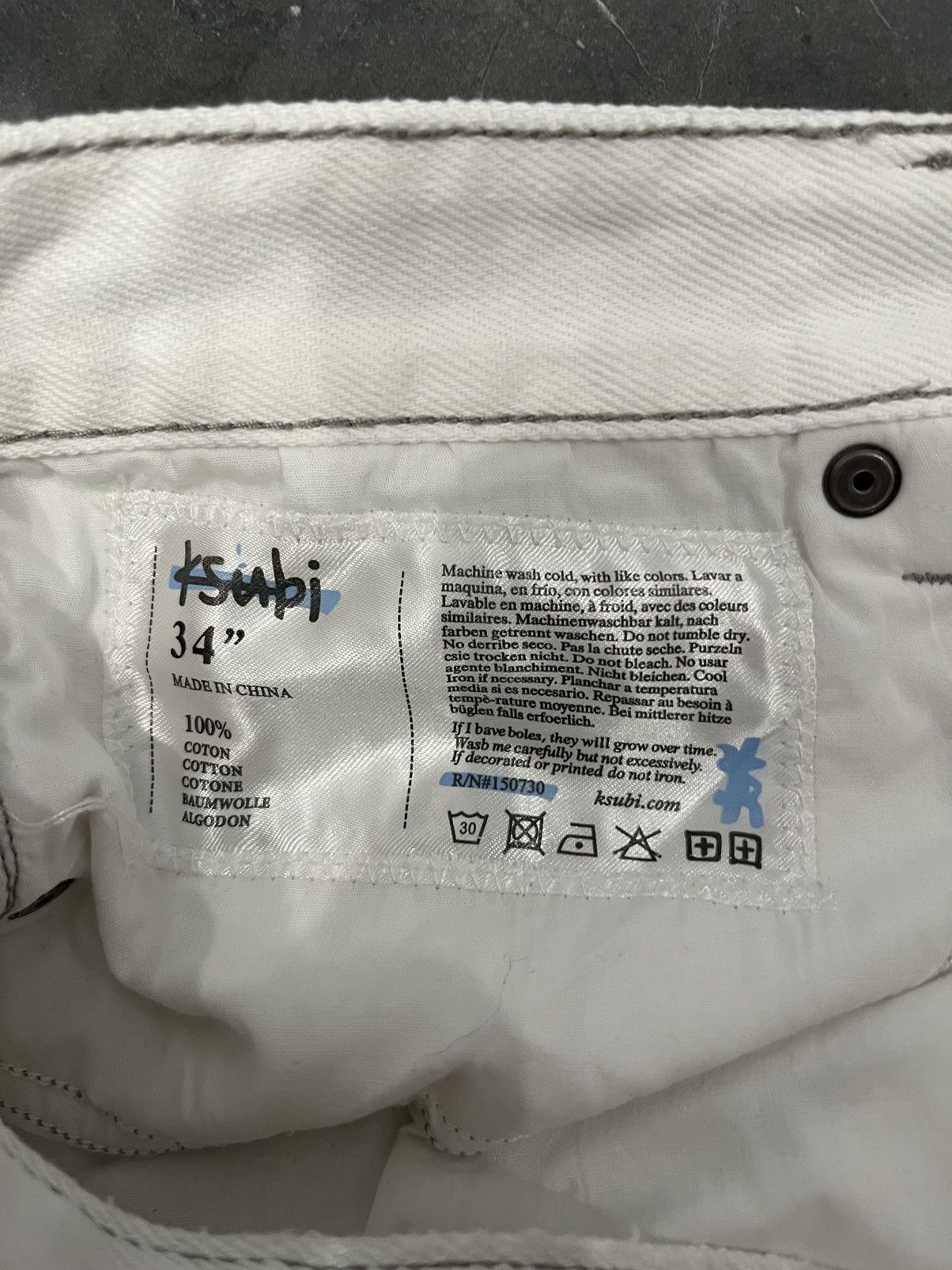 Ksubi Ksubi Chitch Retox White Denim Jeans RARE Size US 34 / EU 50 - 4 Thumbnail
