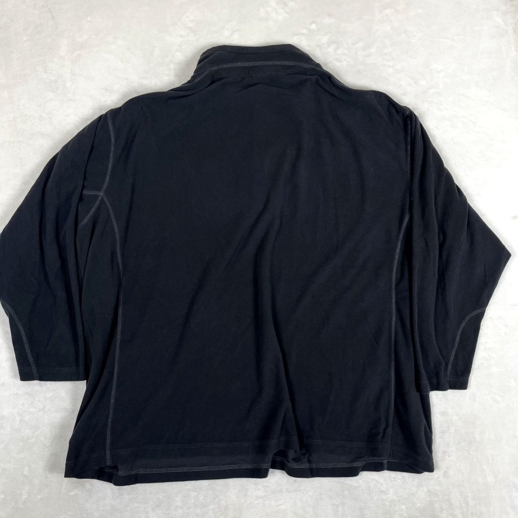 Vintage Columbia Fleece Pullover Mens Big 5X Black 1/4 Zip Long Sleeve Hiking Sweatshirt Size US XXL / EU 58 / 5 - 6 Thumbnail