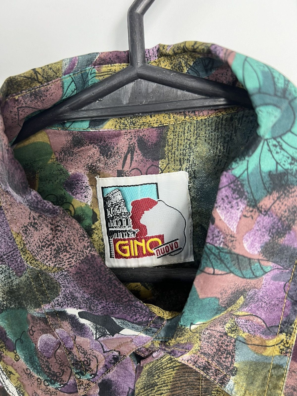 Vintage Special Shirt 100% SILK patterns gino nuovo vintage rare Size US XL / EU 56 / 4 - 2 Thumbnail