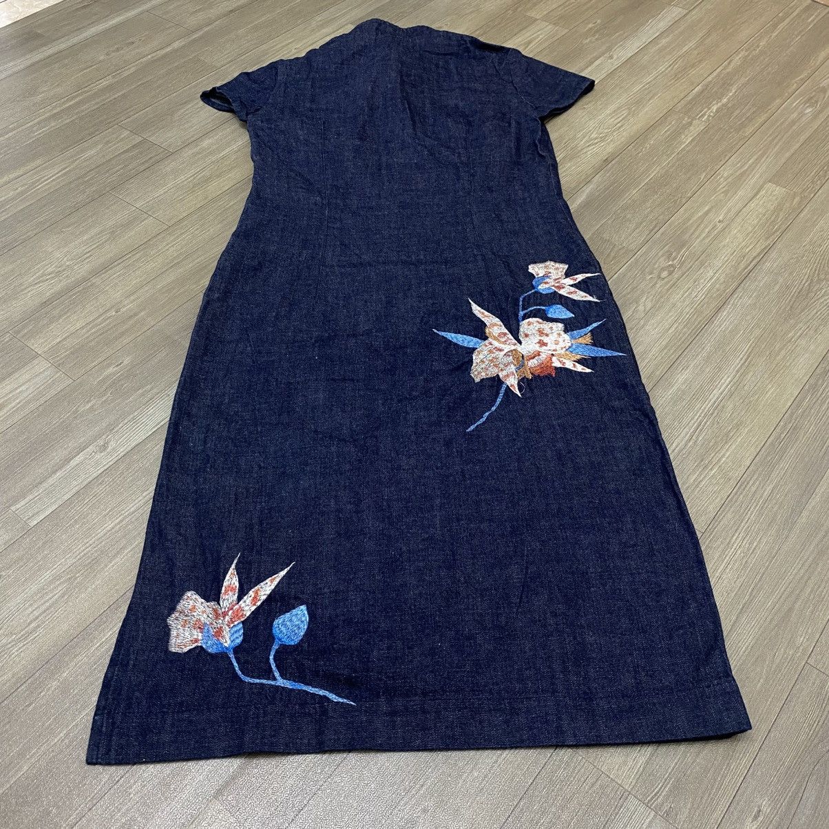 Japanese Brand × Vintage Junko Shimada Embroidery Japnese Style DRESS Size S / US 4 / IT 40 - 9 Thumbnail