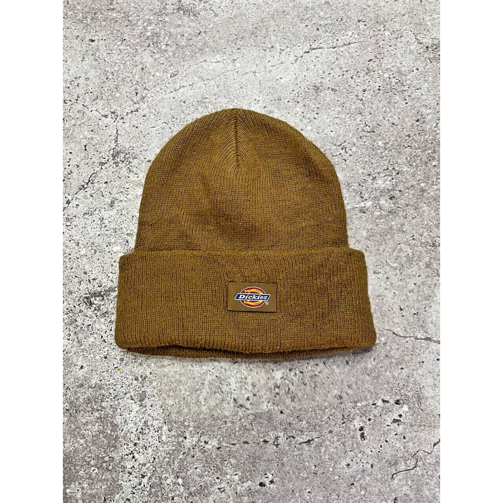 Dickies × Vintage Vintage Dickies Brown Knit Beanie Hat Size ONE SIZE - 1 Thumbnail