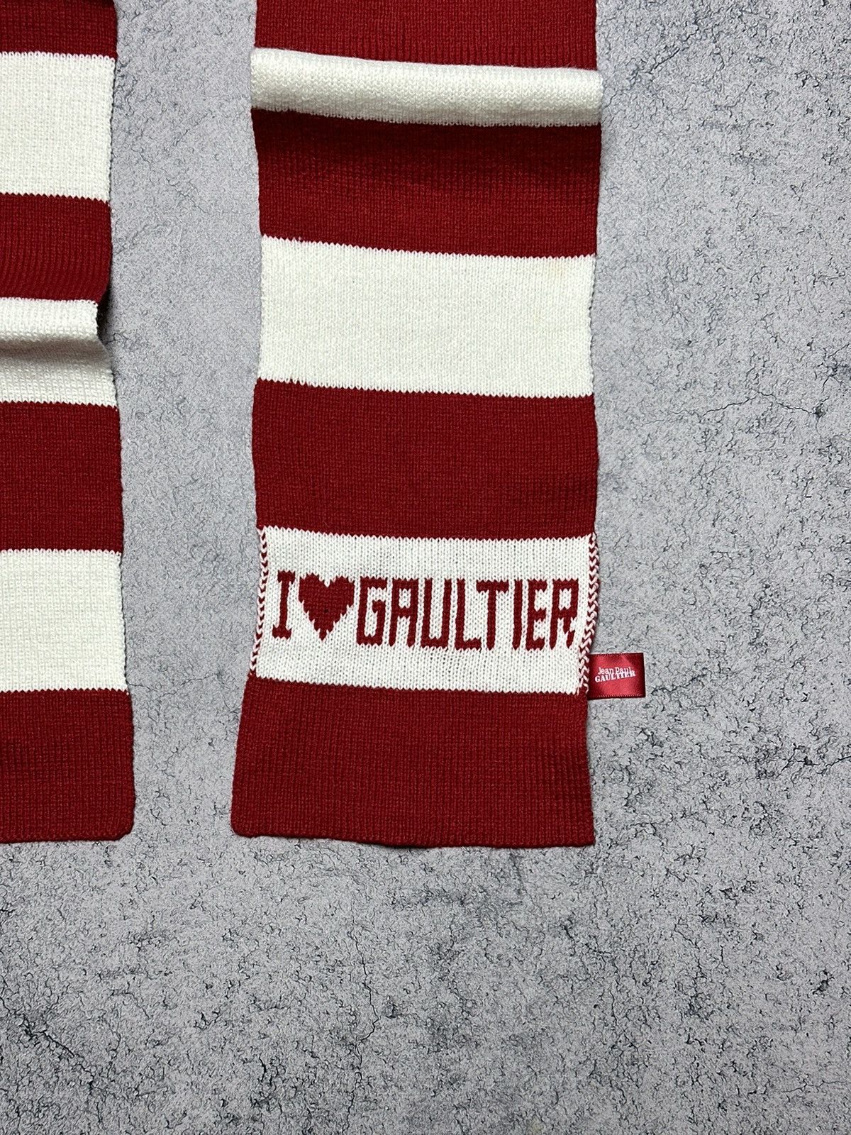 Jean Paul Gaultier ❤️‍🔥Jean Paul Gaultier JPG Striped Scarf Unisex Size ONE SIZE - 2 Thumbnail