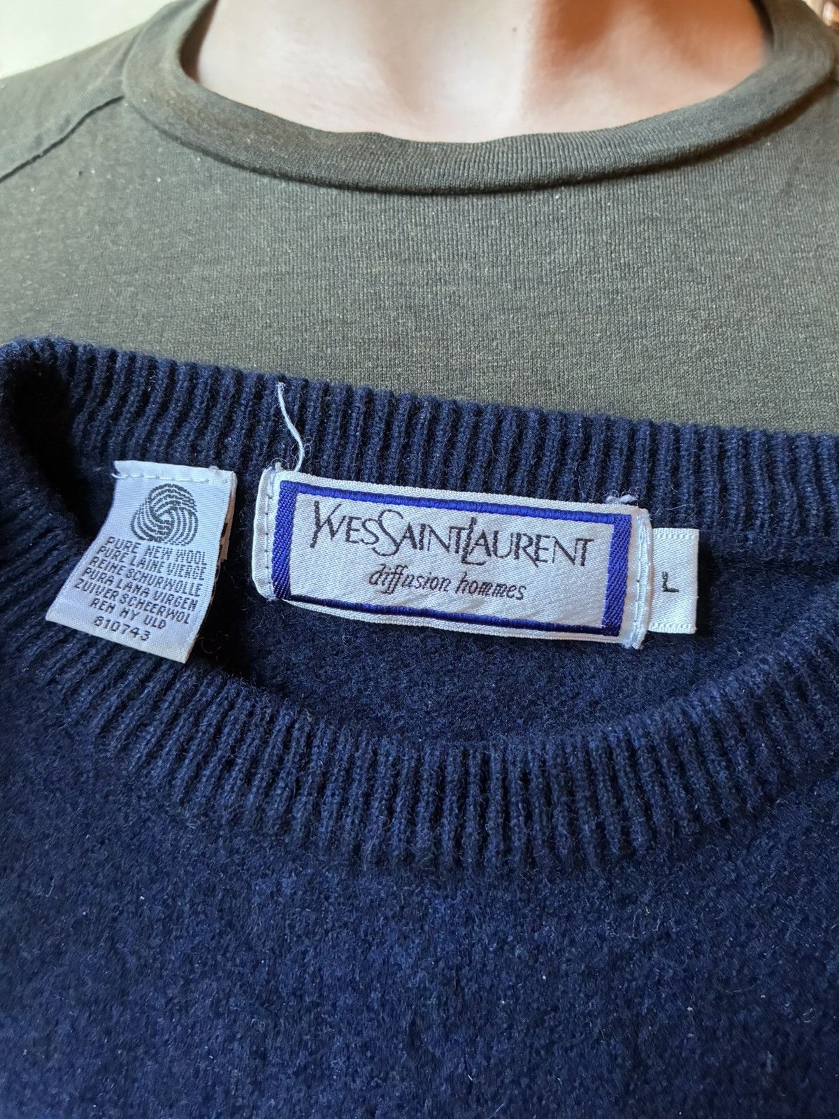 Yves Saint Laurent YVE SAINT LAURENT PURE WOOL KNITTED JUMPER Size US L / EU 52-54 / 3 - 1 Thumbnail