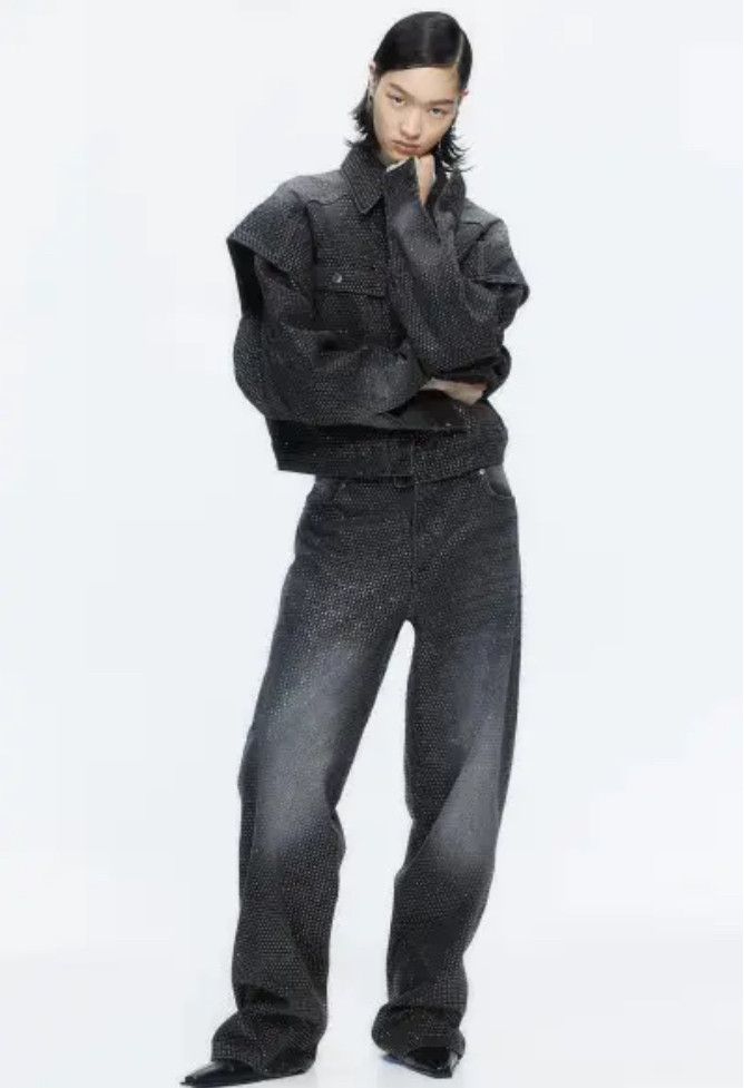 H&M × Hypebeast H&M Studio AW23 Rhinestone-embellished jeans Size US 31 - 5 Thumbnail