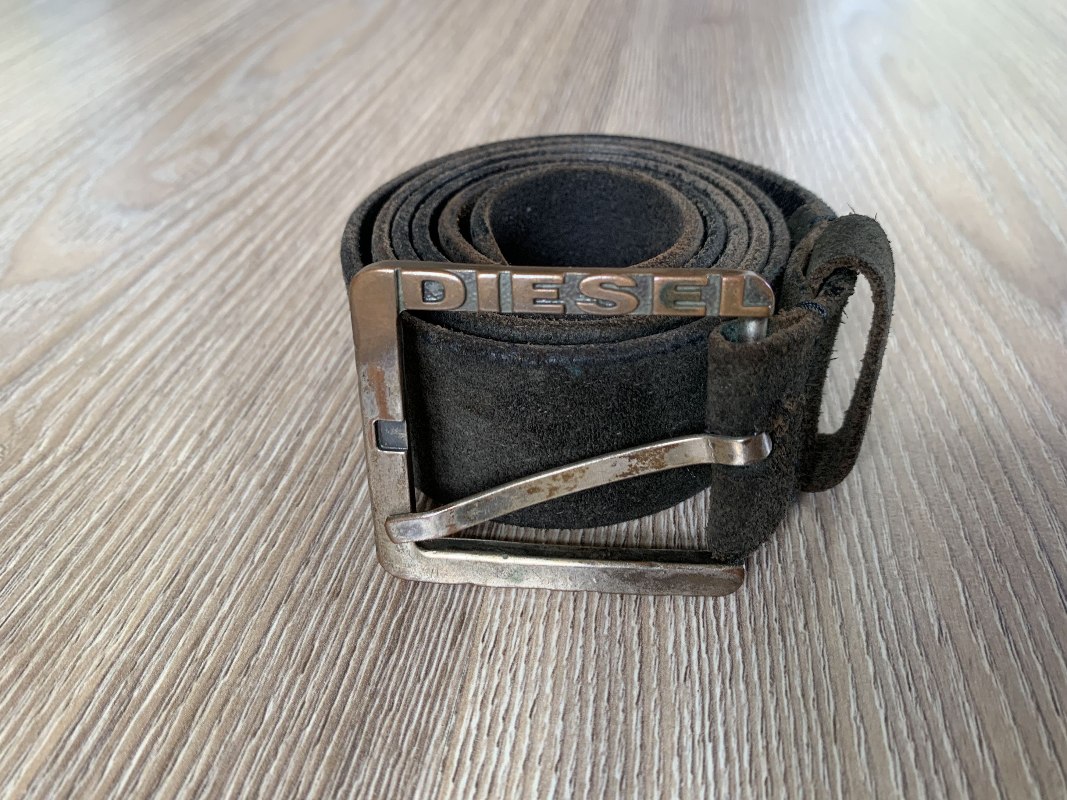 Diesel × Vintage Diesel Suede Cow Leather Vintage Leaher Belt Size ONE SIZE - 2 Thumbnail