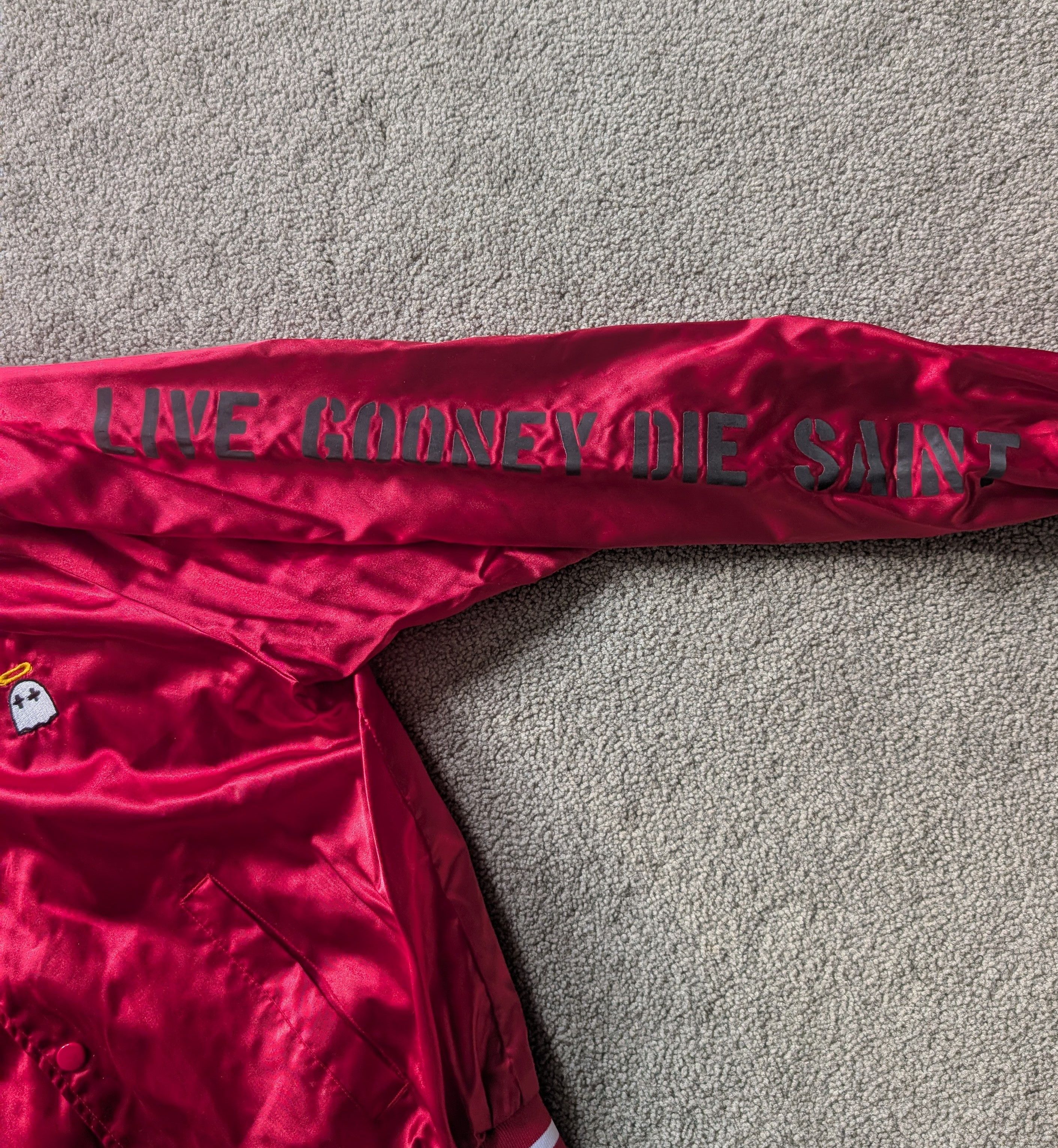 Other B wood Air Pablo Flight Jacket Red Satin Size S (NWOT) Size US S / EU 44-46 / 1 - 9 Thumbnail