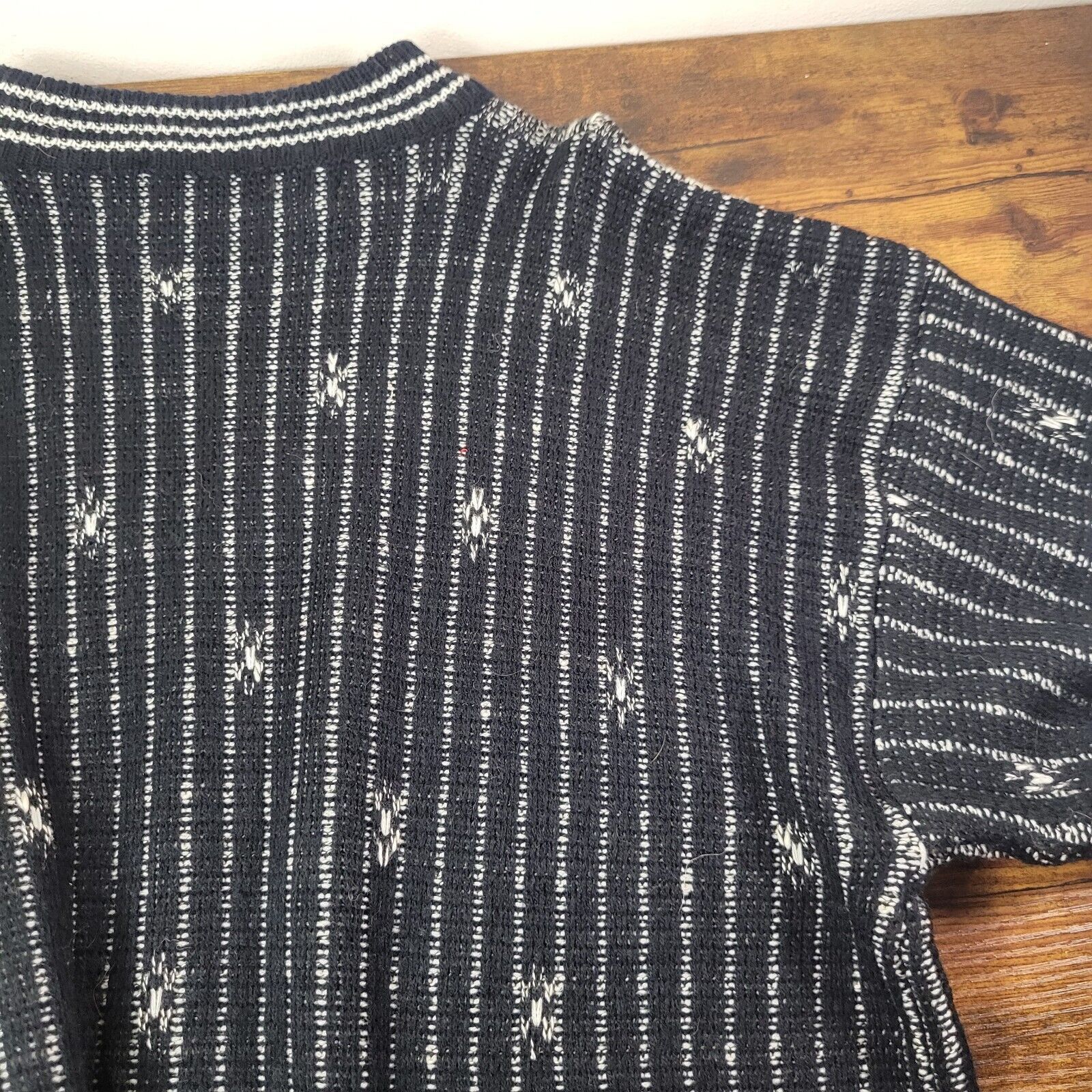 McGregor McGREGOR Monochrome Knit Geometric Long Sleeve Sweater Large Size US L / EU 52-54 / 3 - 3 Thumbnail