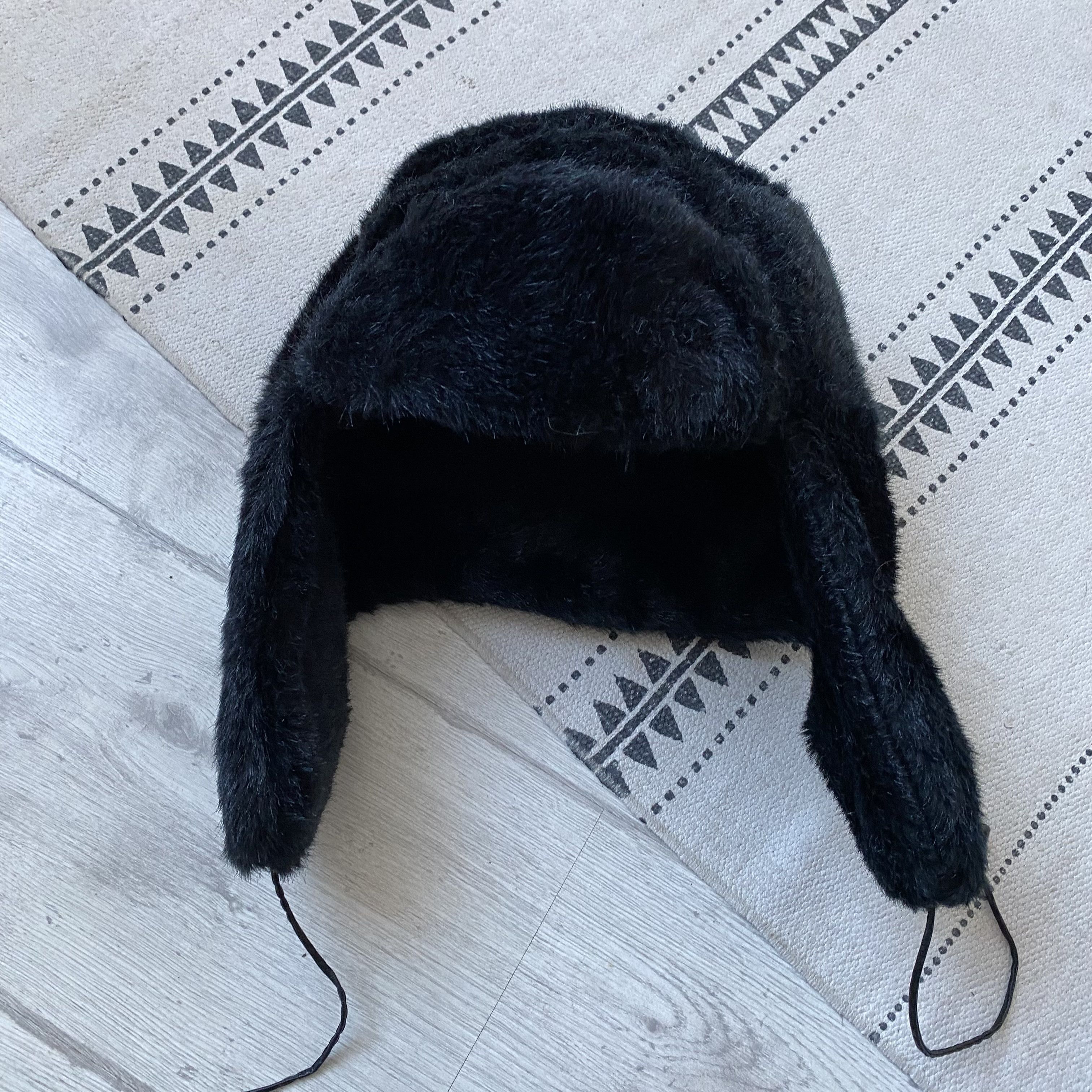 If Six Was Nine Vintage 2000s Faux Fur Trapper Ushanka Winter Hat Y2K Size ONE SIZE - 7 Thumbnail
