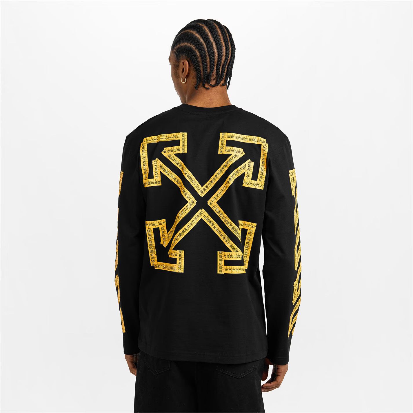 Off-White o1g2r1mq0226 Arrow Skate Long Sleeve T-Shirt In Black Size US XL / EU 56 / 4 - 4 Thumbnail
