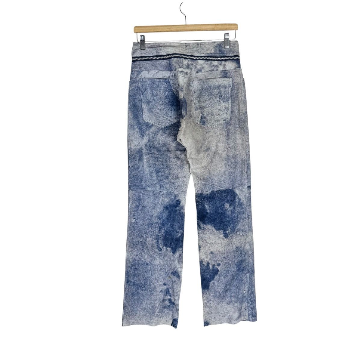 Jean Paul Gaultier 🔥JPG STONE WASHED SHEEPSKIN BIKERS PANTS Size US 30 / EU 46 - 8 Thumbnail