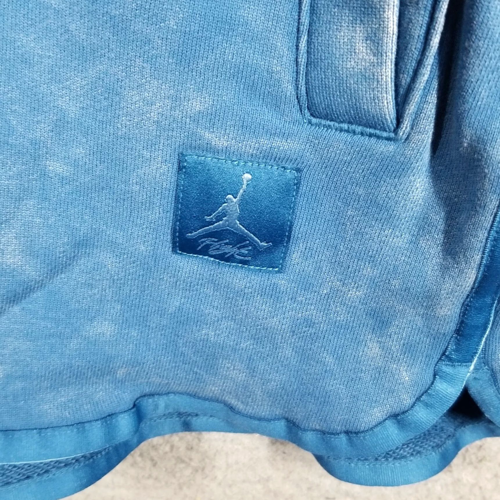 Nike Nike Air Jordan Women's Fleece Shorts Athletic Casual 80s 90s Logo Large Blue Size 36" / US 14 / IT 50 - 3 Thumbnail